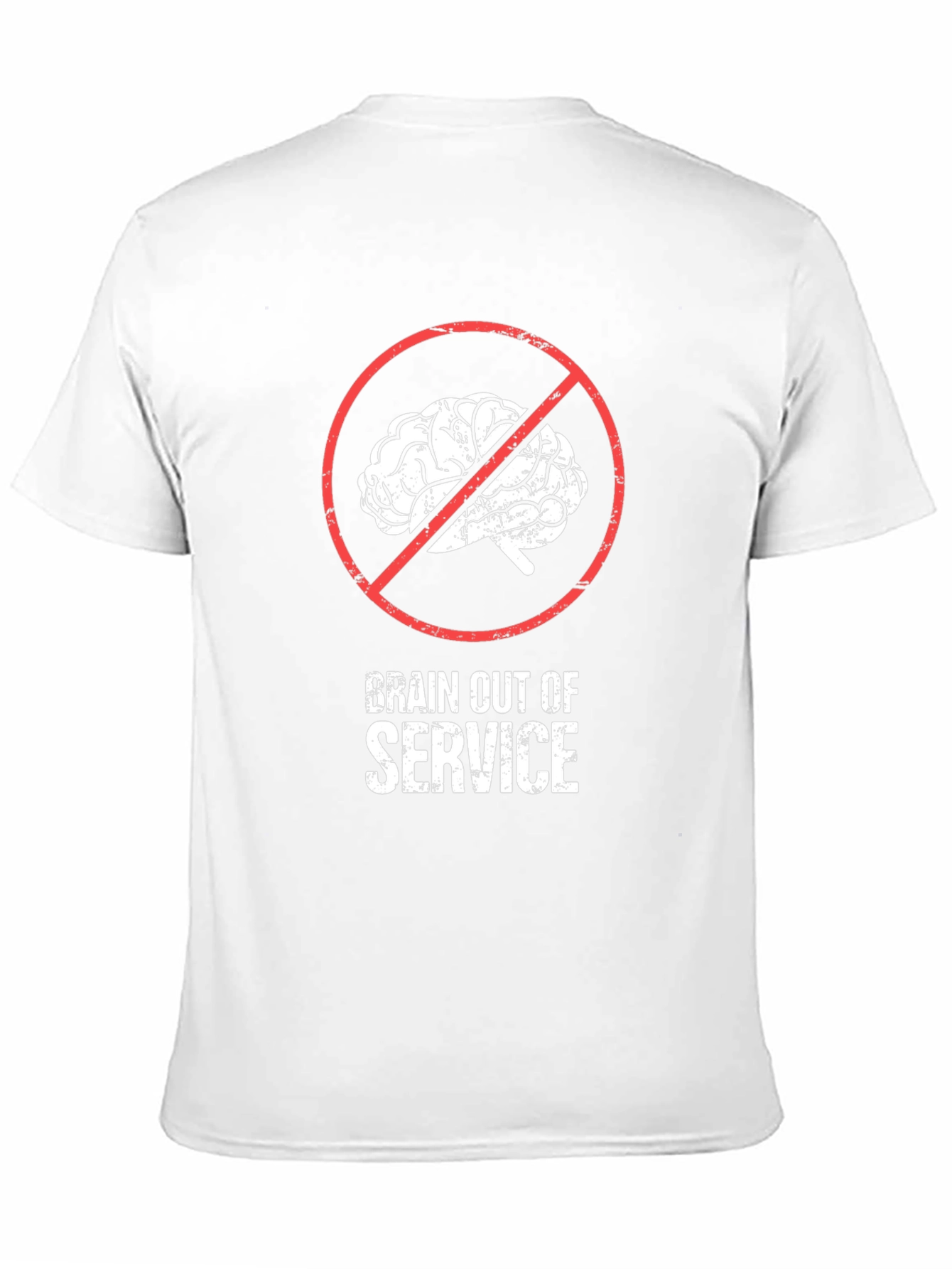 Black Brain Out of Service T-Shirt view 11