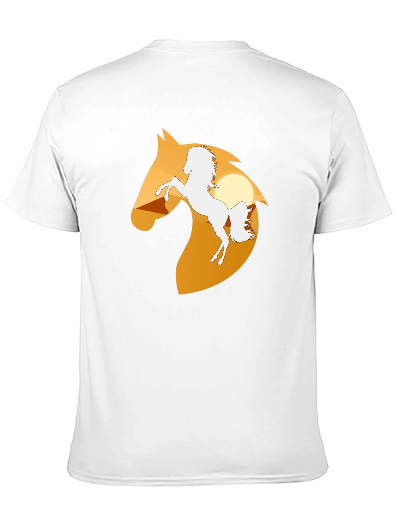 Black Horse Silhouette Graphic Tee - Black view 11