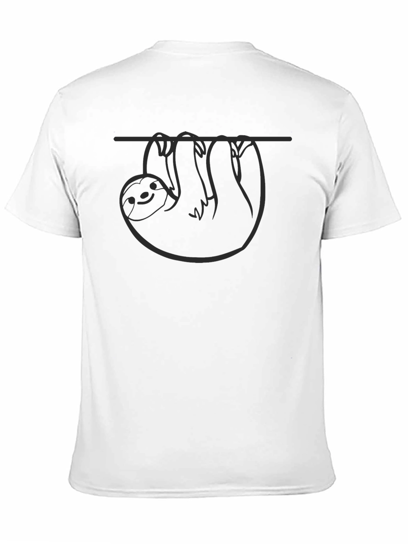 Black Sloth Hang Loose Black Graphic Tee view 11