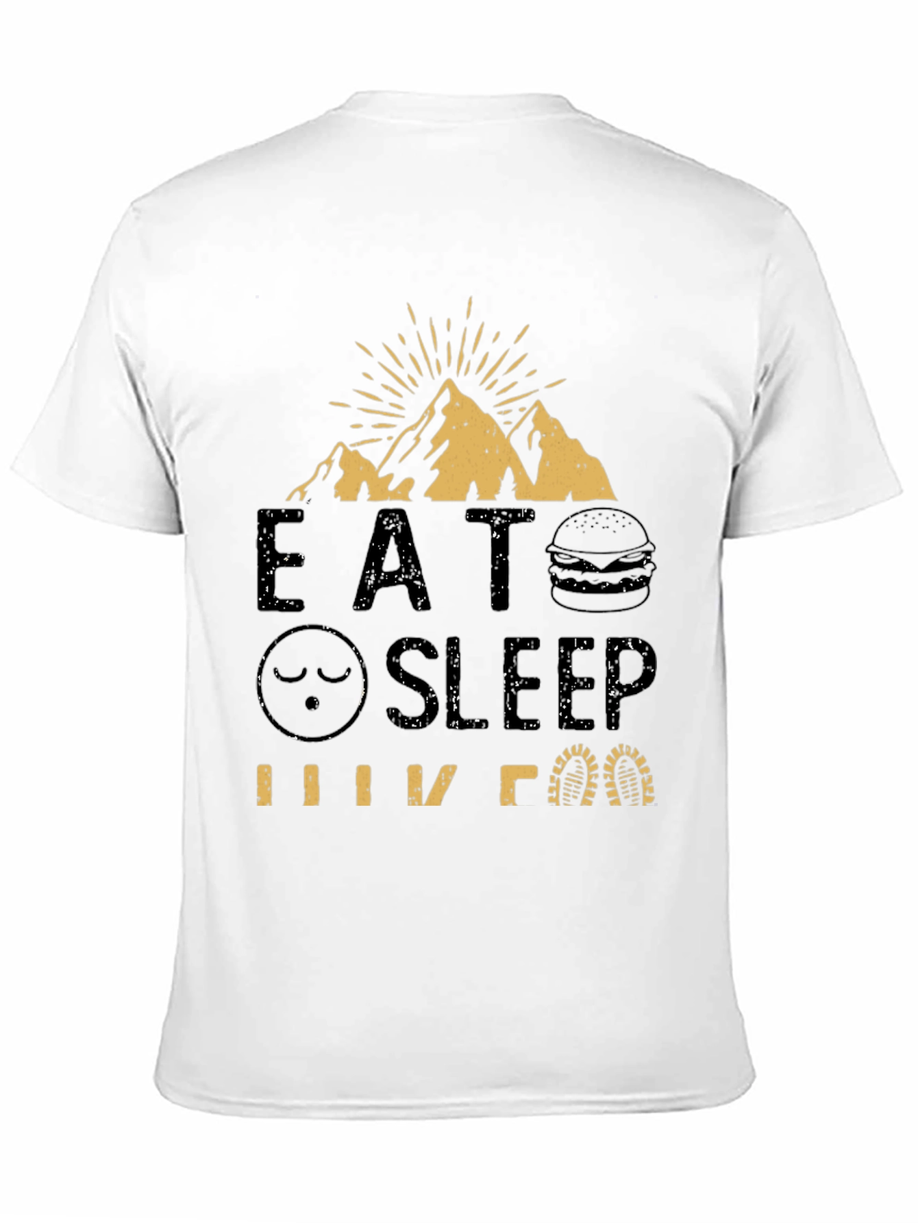 Black Eat Sleep Hike T-Shirt - Adventure Tee view 11