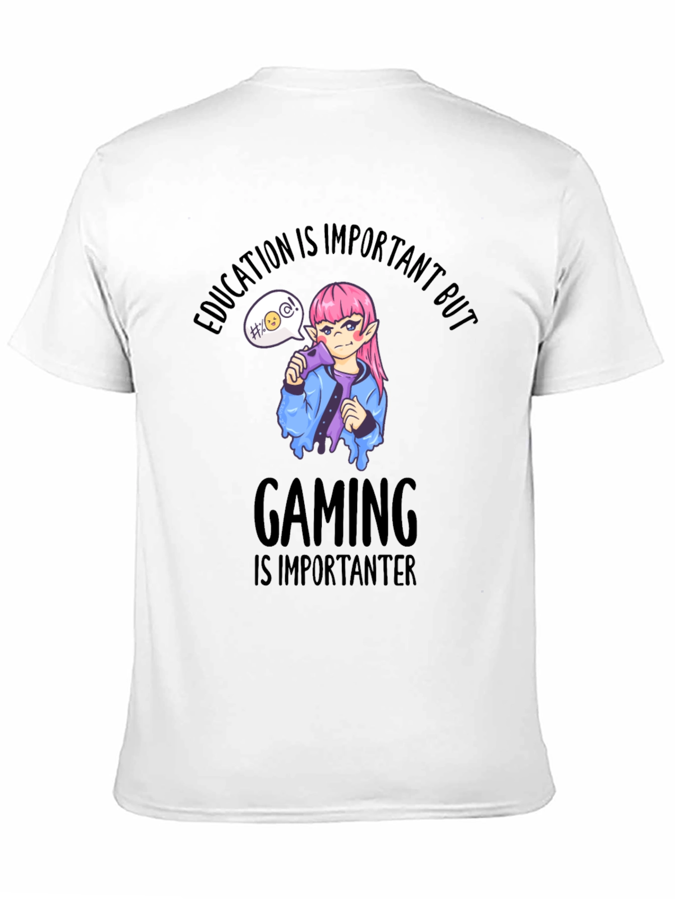 Black Gaming is Importanter T-Shirt view 11