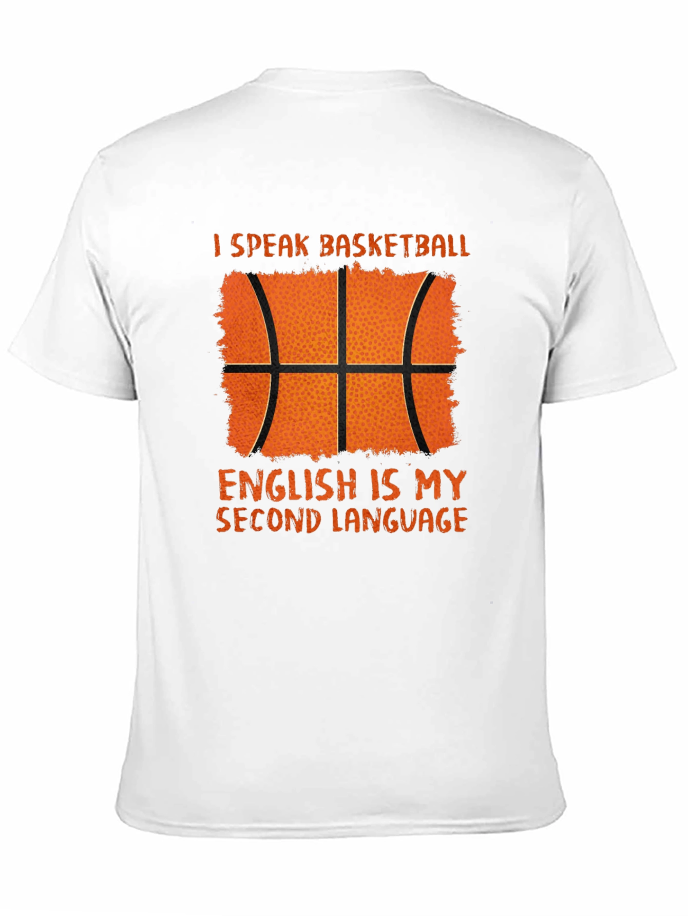 Black Basketball Second Language Graphic T-Shirt view 11