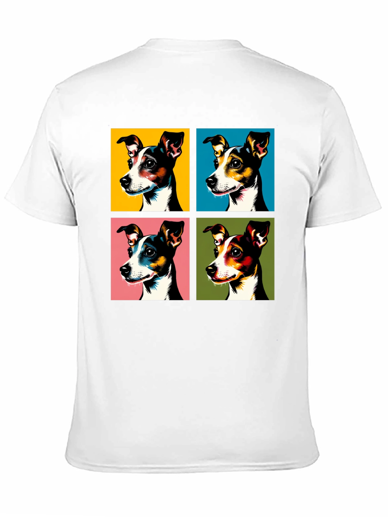 Black Pop Art Dog Graphic Tee - Stylish & Unique view 11
