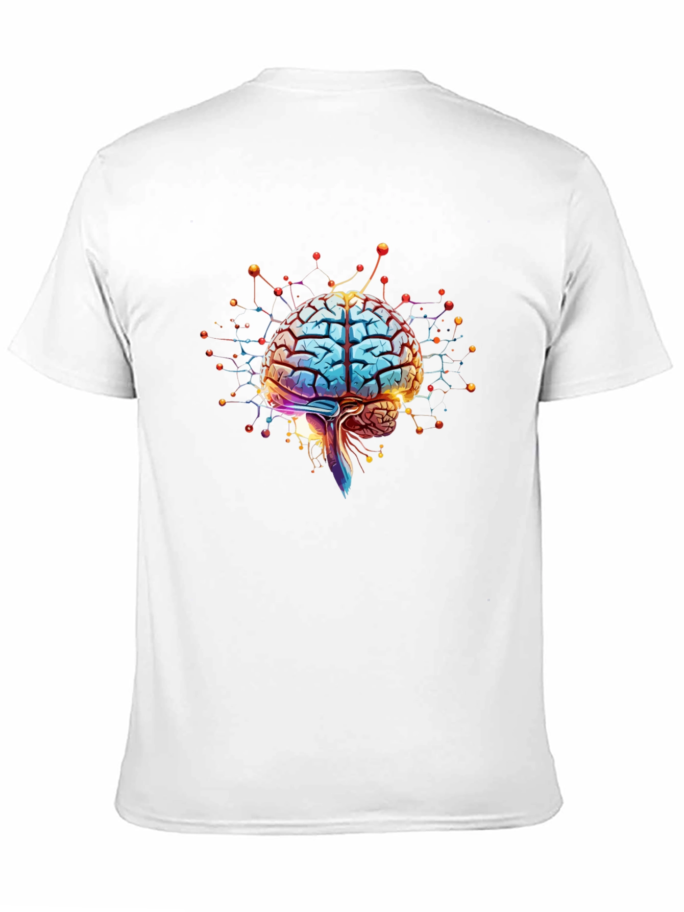 Black Brain Network Graphic Tee view 11