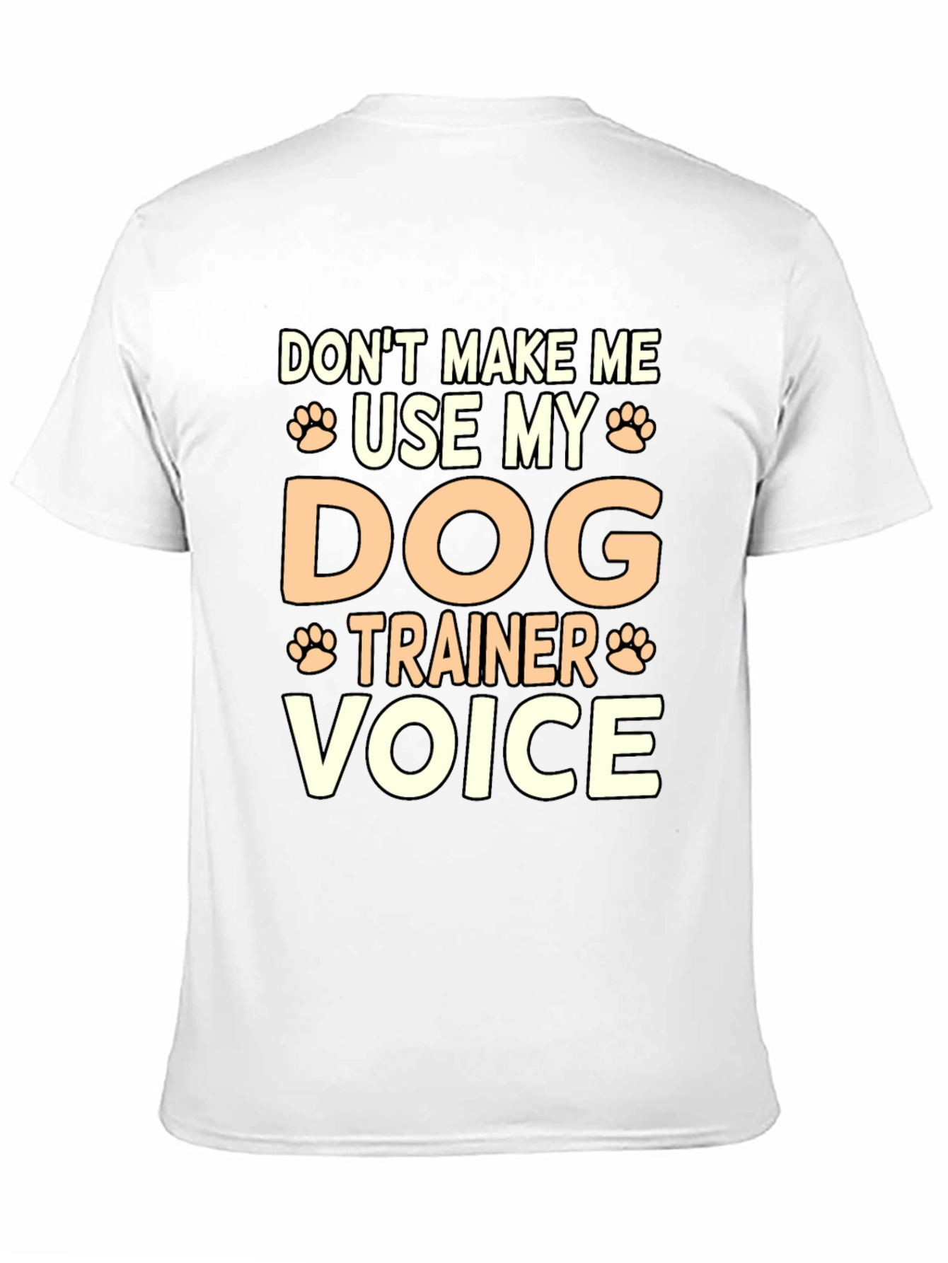Black Dog Trainer Voice Graphic Tee - Funny Dog Lover Gift view 11