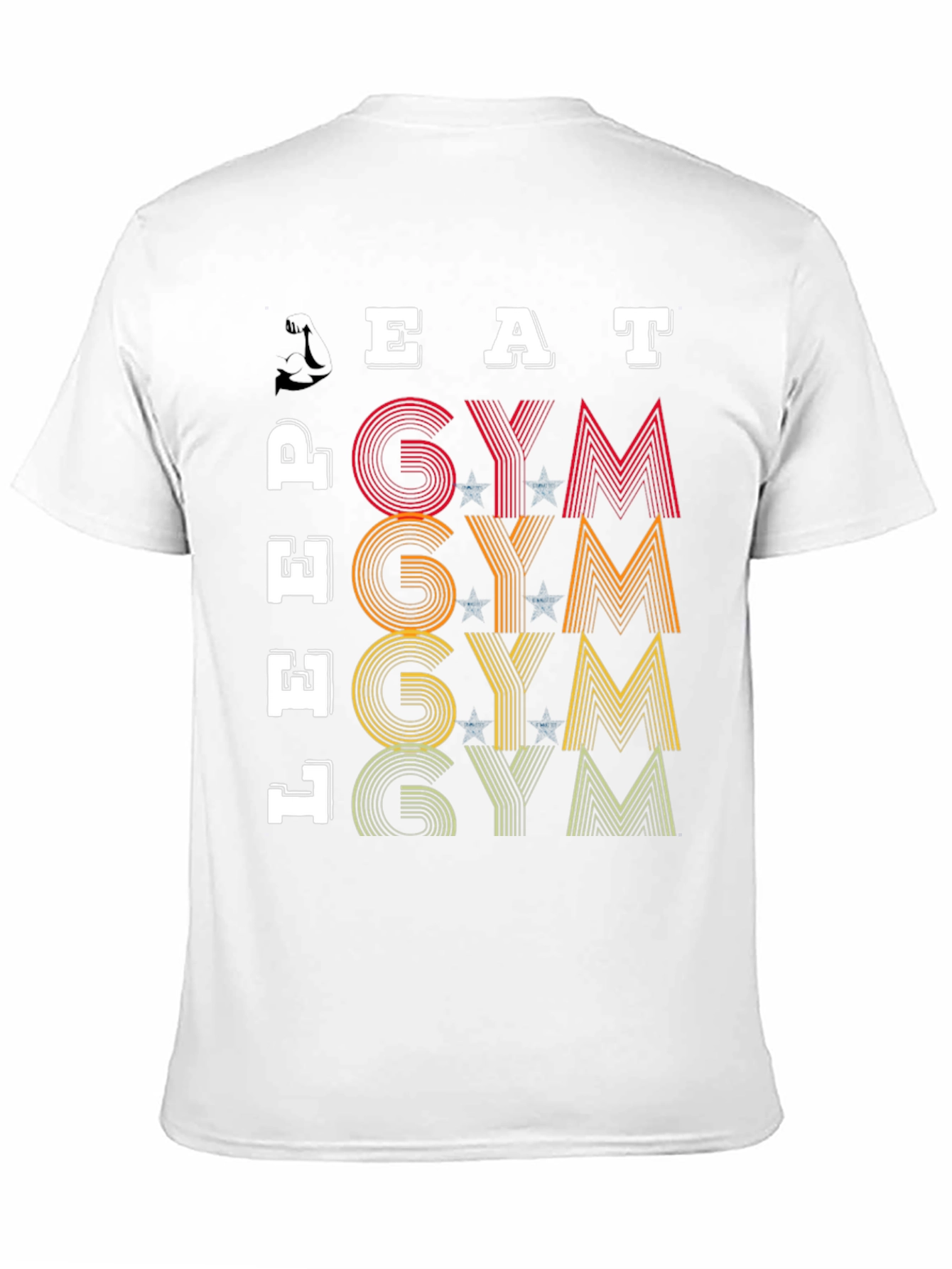 Black Eat, Lift, Gym T-Shirt - Fitness Motivation Tee view 11