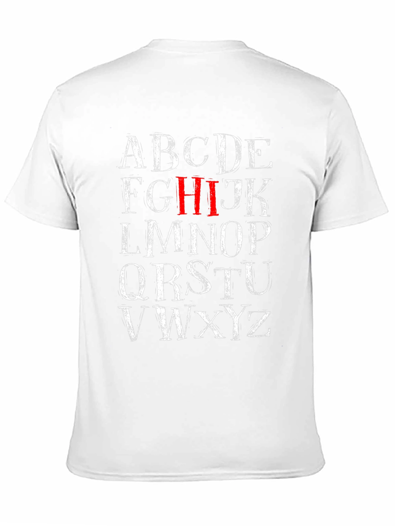 Black Alphabet Letter Graphic Print T-Shirt view 11