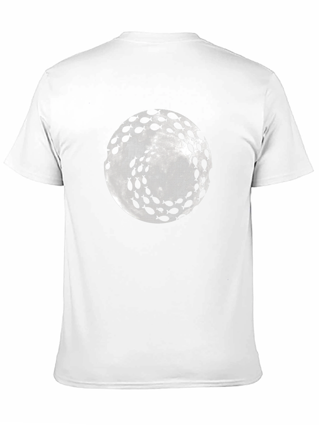 Black Fish Moon Graphic Tee - Unique Design view 11