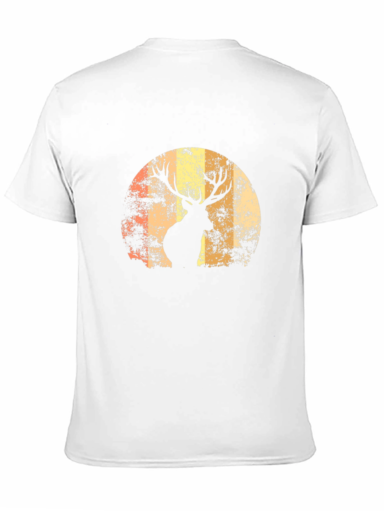 Black Deer Silhouette Graphic Tee - Men's Black T-Shirt view 11