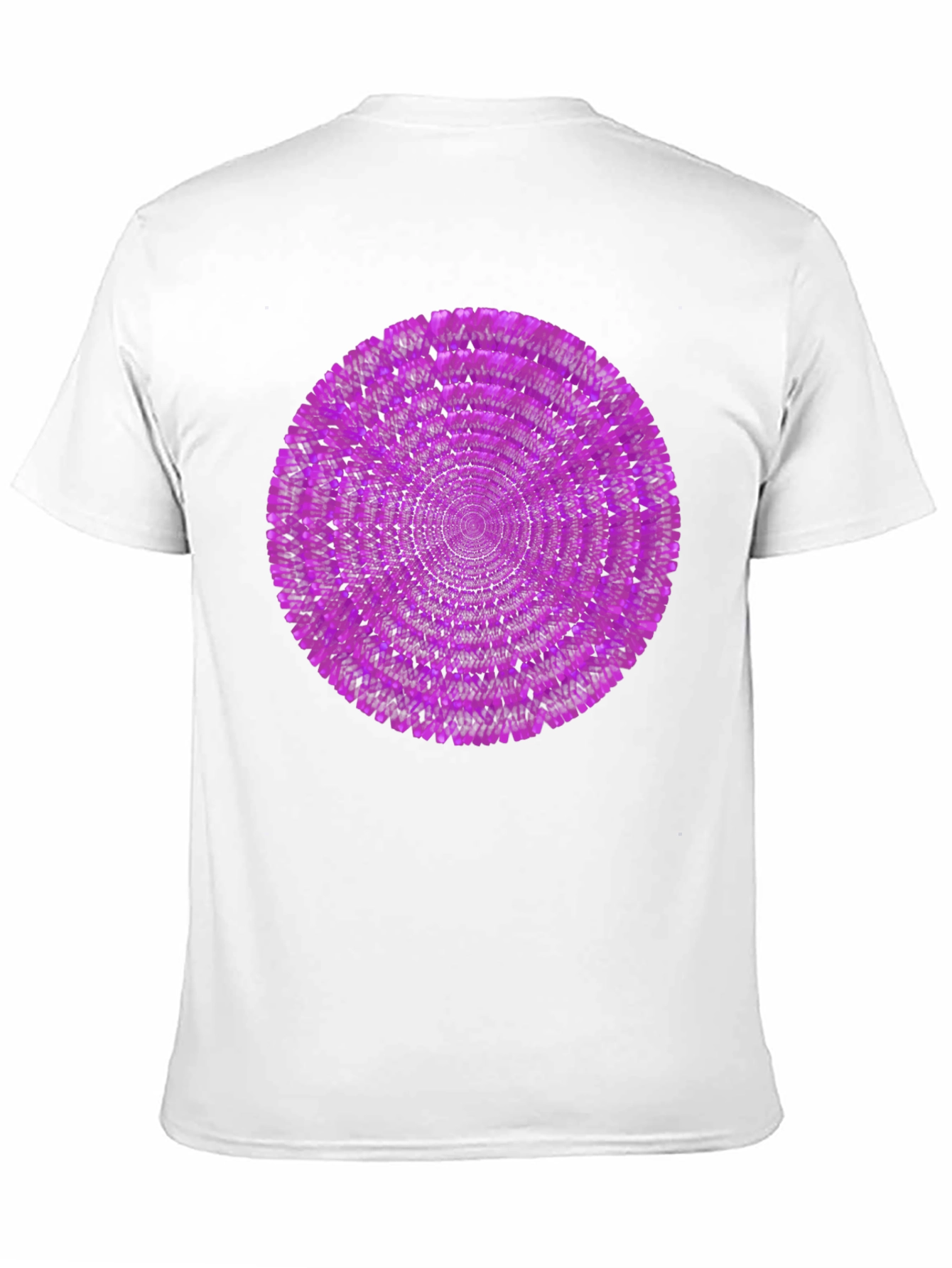Black Abstract Purple Circle Graphic Black T-Shirt view 11