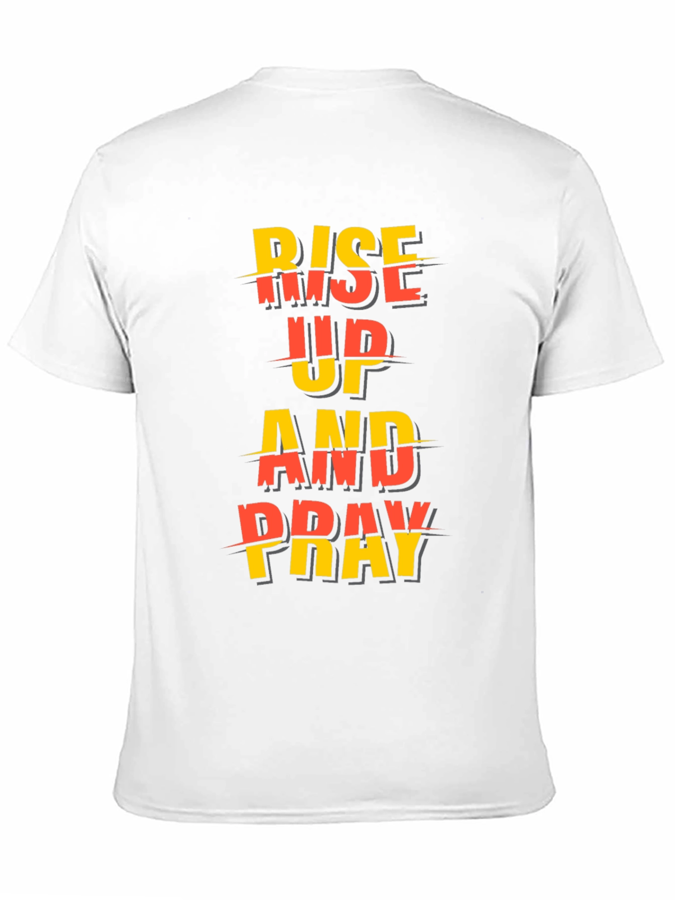 Black Rise Up and Pray Graphic Tee - Black view 11