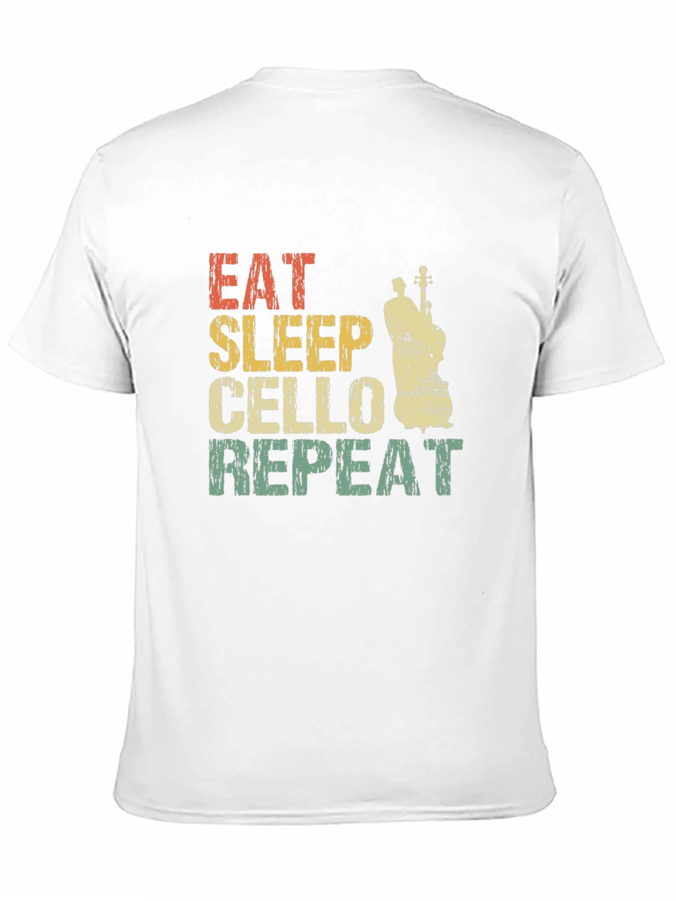 Black Eat Sleep Cello Repeat T-Shirt view 11
