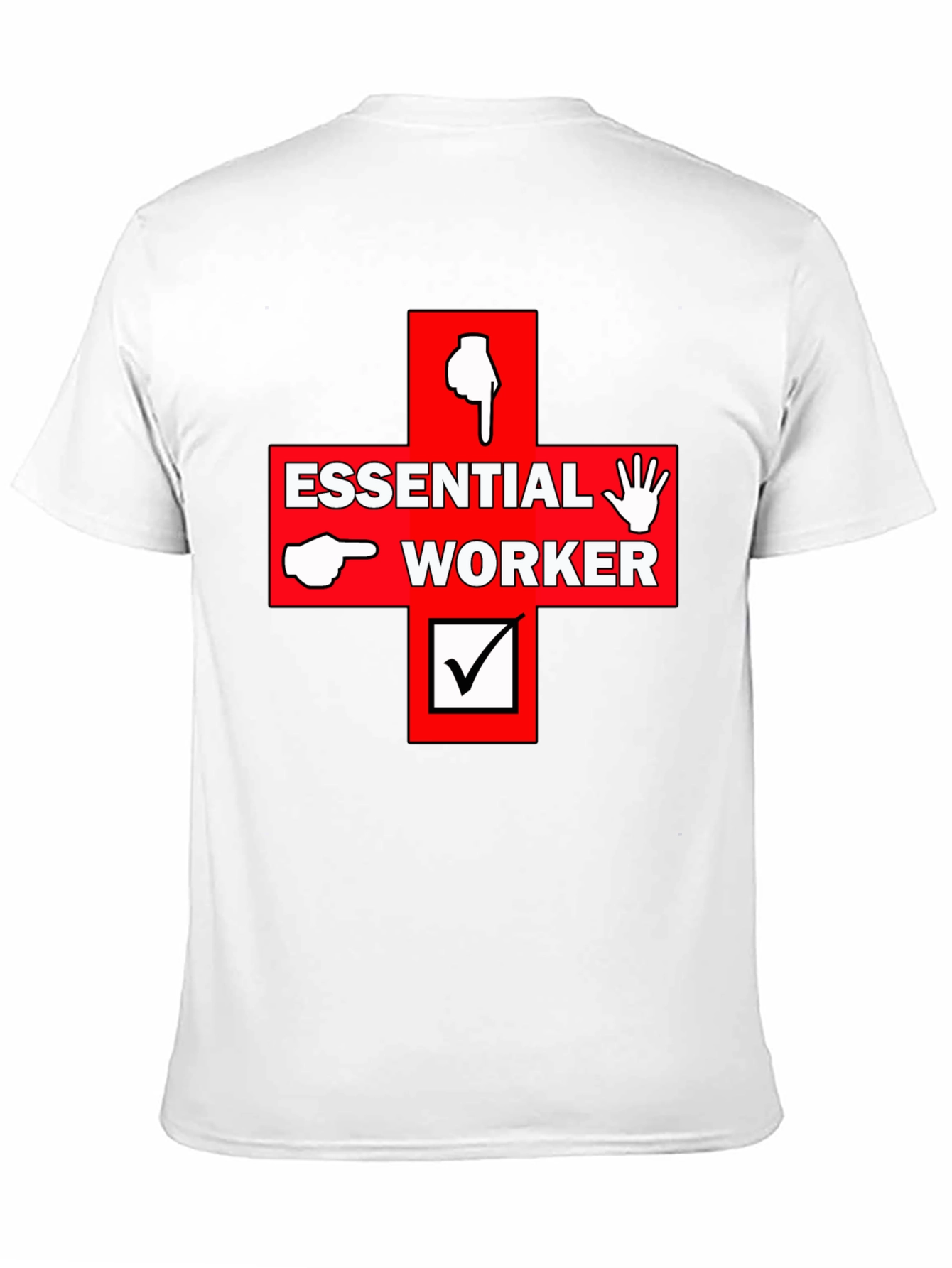 Black Essential Worker Graphic Print Tee view 11