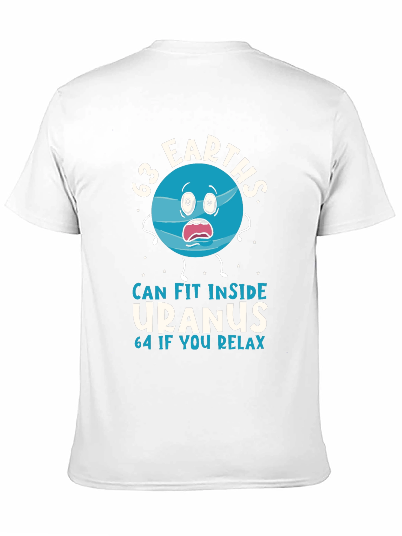 Black 63 Earths Uranus Funny Humor T-Shirt view 11