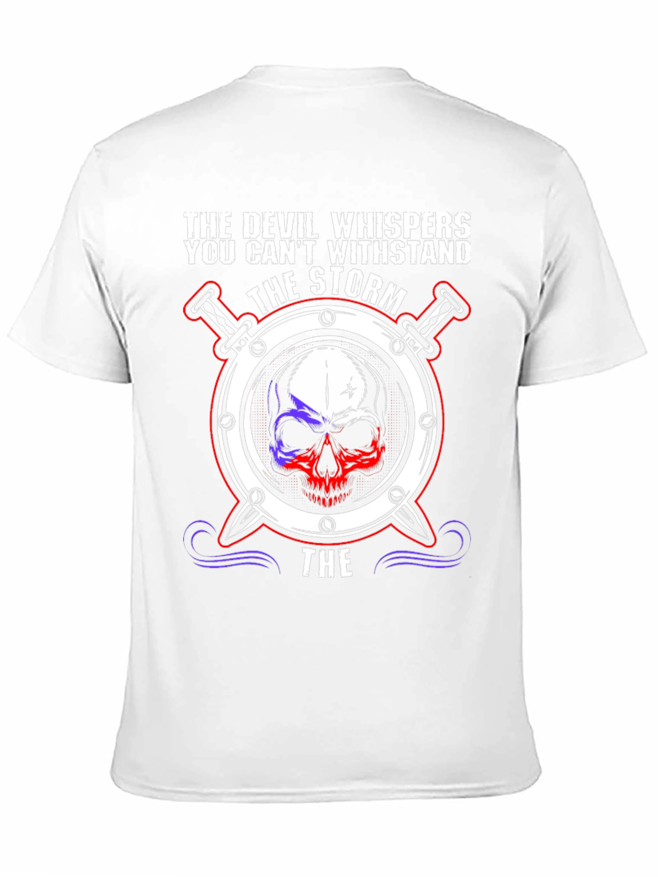 Black The Devil Whispers the Storm Graphic Tee view 11