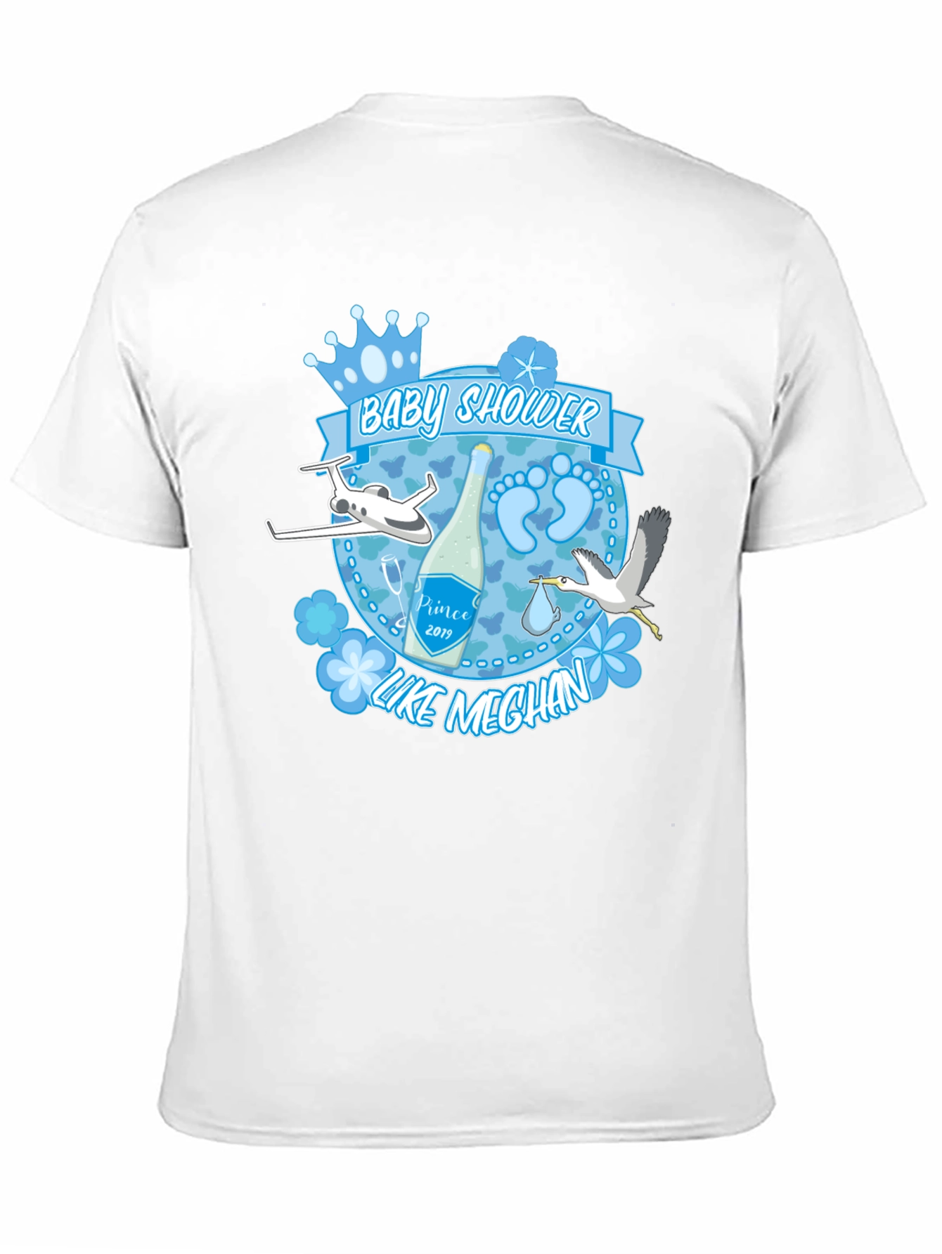 Black Baby Shower 'Prince' T-Shirt view 11