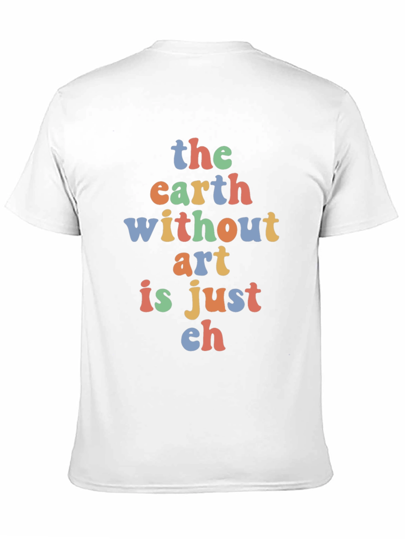 Black Art Lover's T-Shirt: "The Earth Without Art is Just Eh" view 11