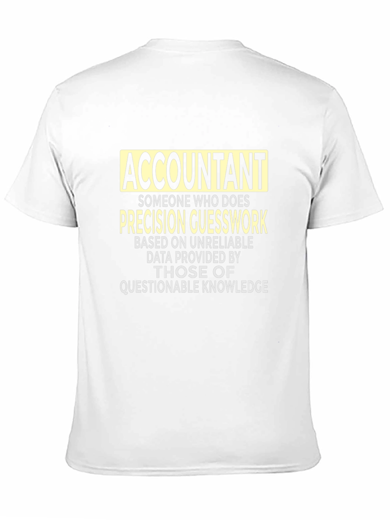Black Accountant Precision Guesswork Graphic Tee - Black view 11