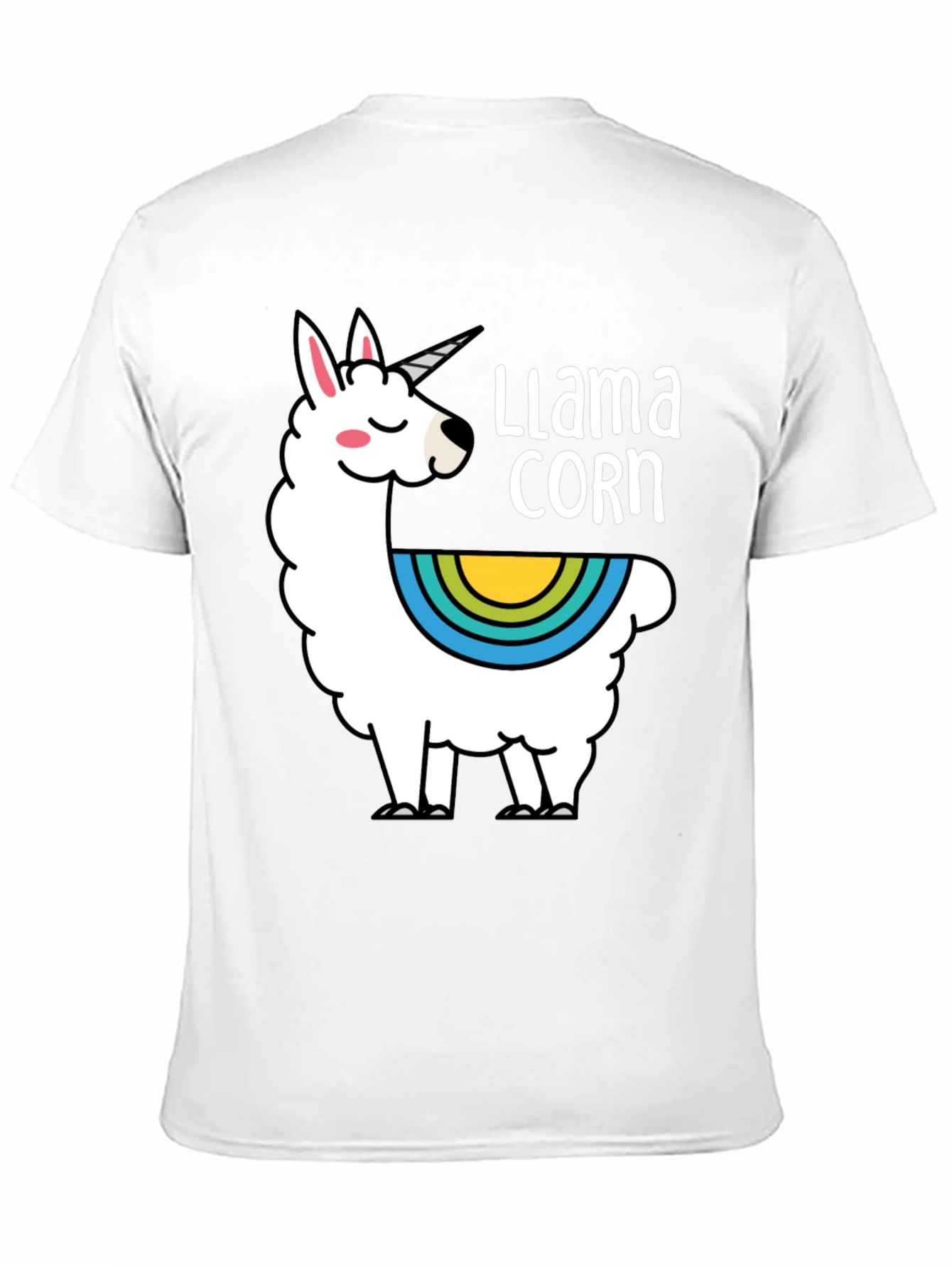Black Llama Corn Black T-Shirt view 11