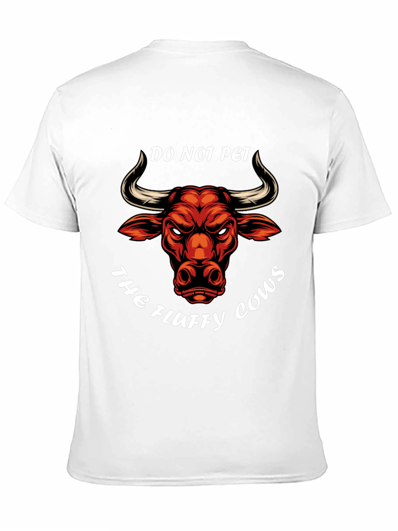 Black Do Not Pet the Fluffy Cows T-Shirt view 11