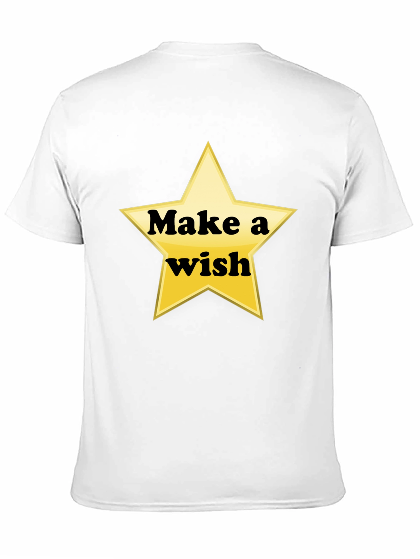 Black Make a Wish Star Graphic Tee - Soft Cotton Shirt view 11