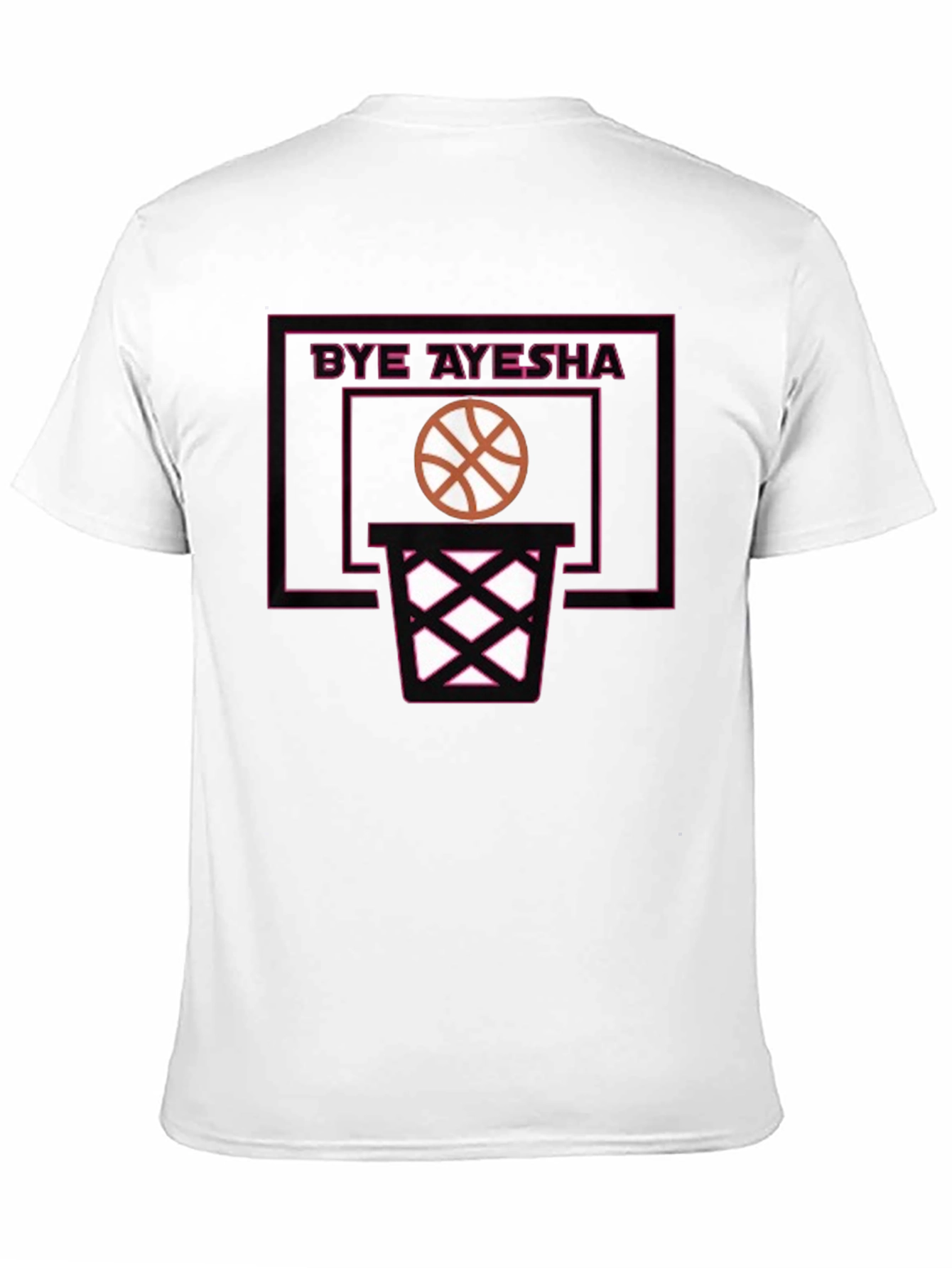 Black Bye Ayesha Basketball T-Shirt - Black view 11