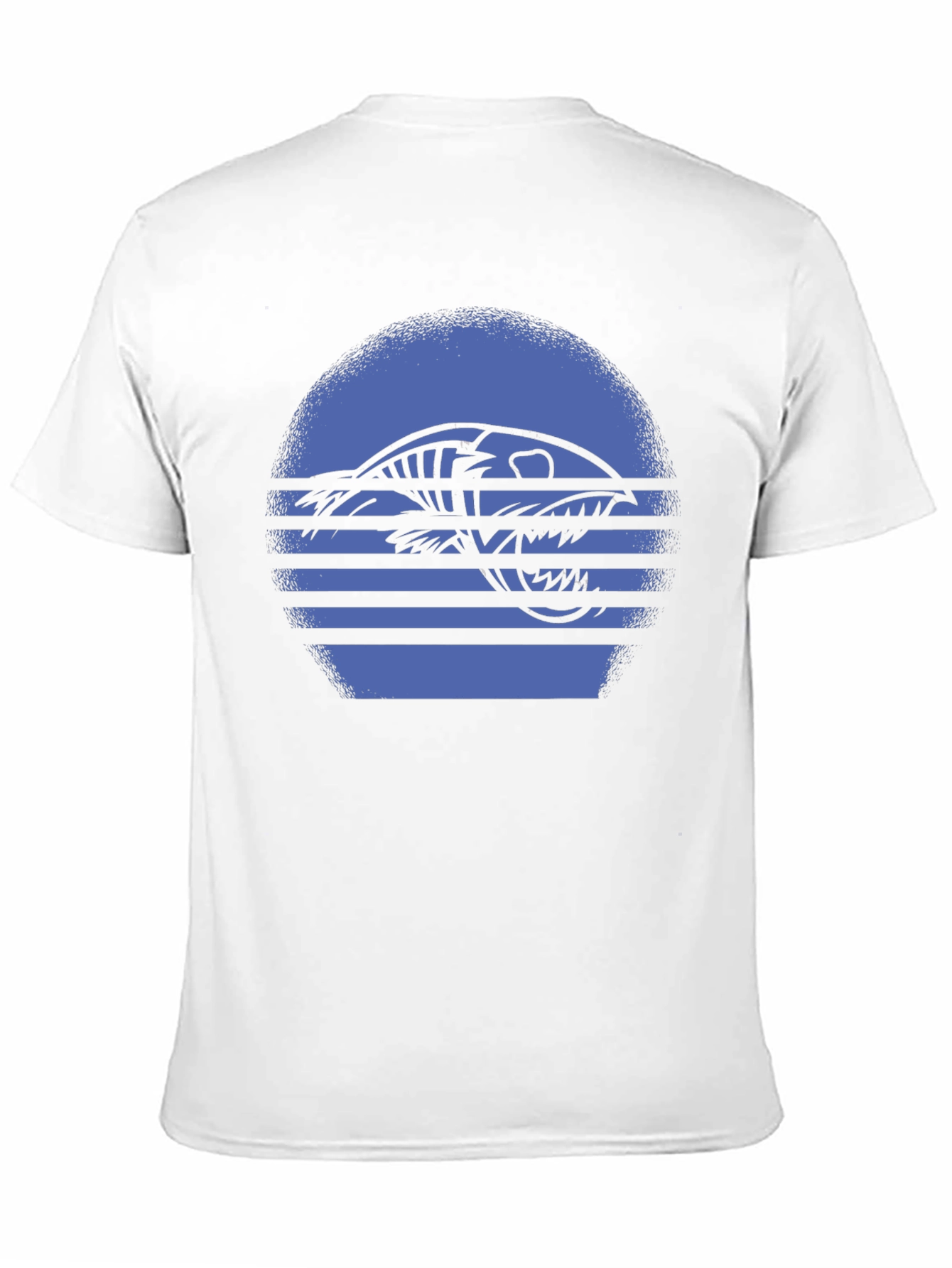 Black Retro Fish Skeleton Graphic Tee view 11