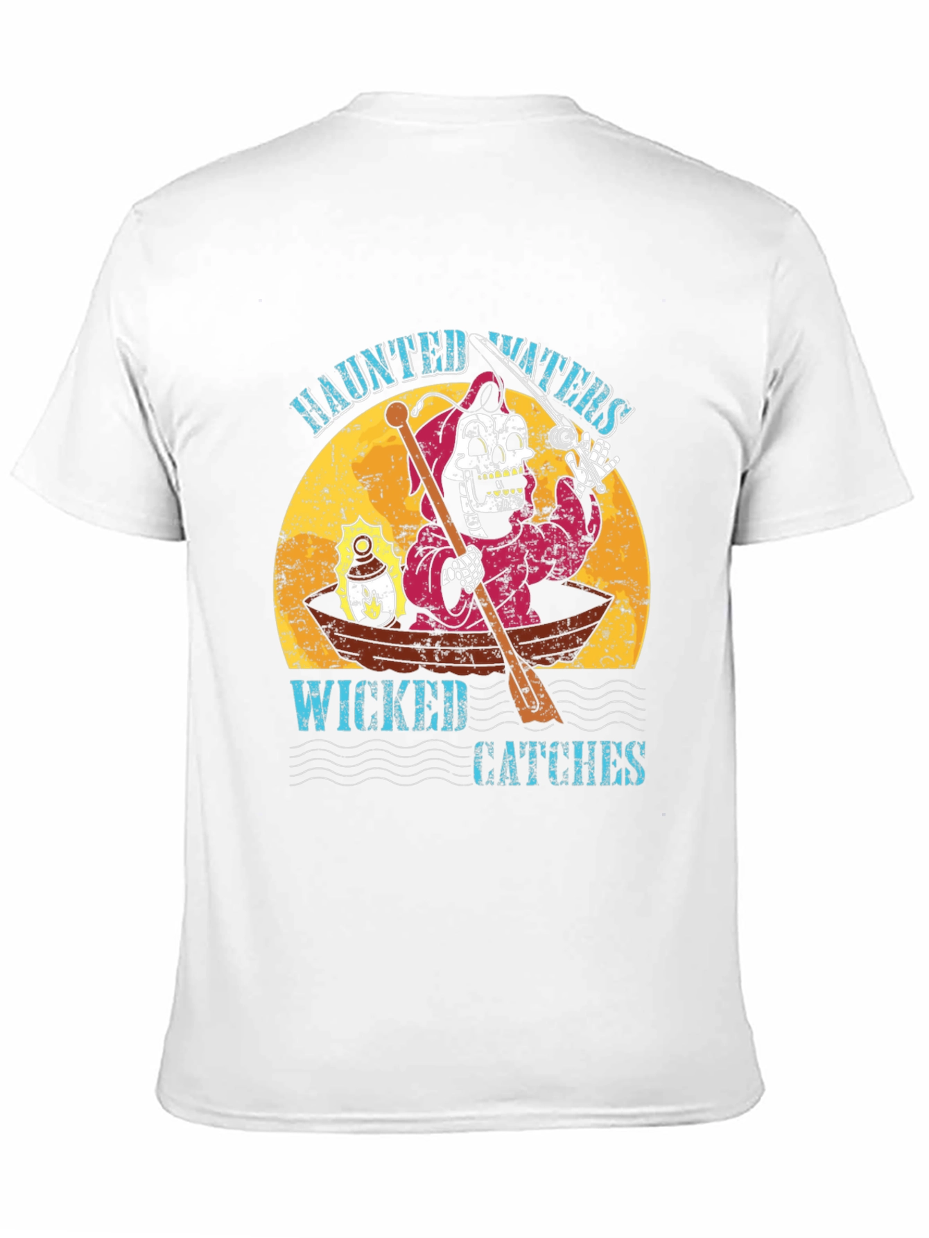 Black Haunted Waters Graphic T-Shirt view 11