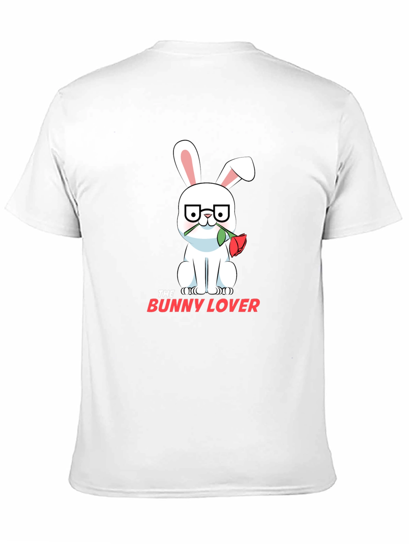 Black The Bunny Lover T-Shirt - Cute Rabbit Design view 11