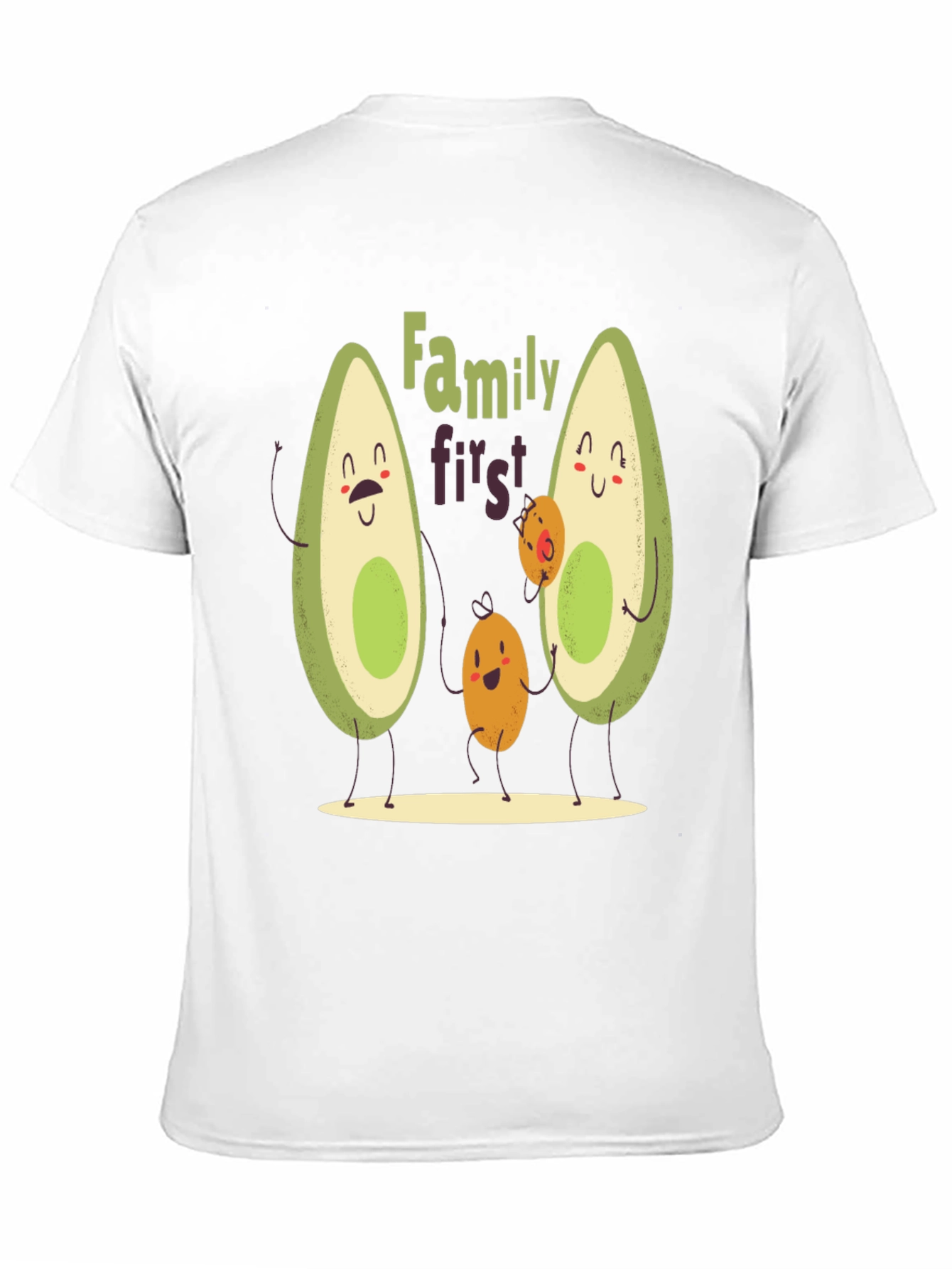 Black Avocado Family First T-Shirt - Cute Graphic Tee view 11