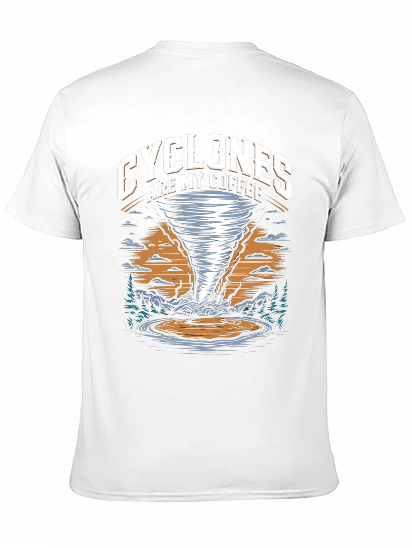 Black Cyclones Are My Coffee Graphic T-Shirt view 11