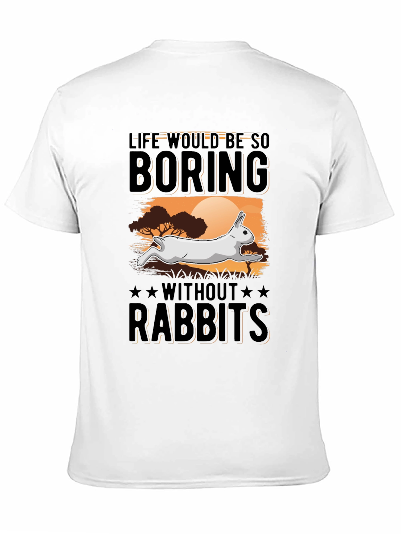 Black Life Without Rabbits T-Shirt view 11