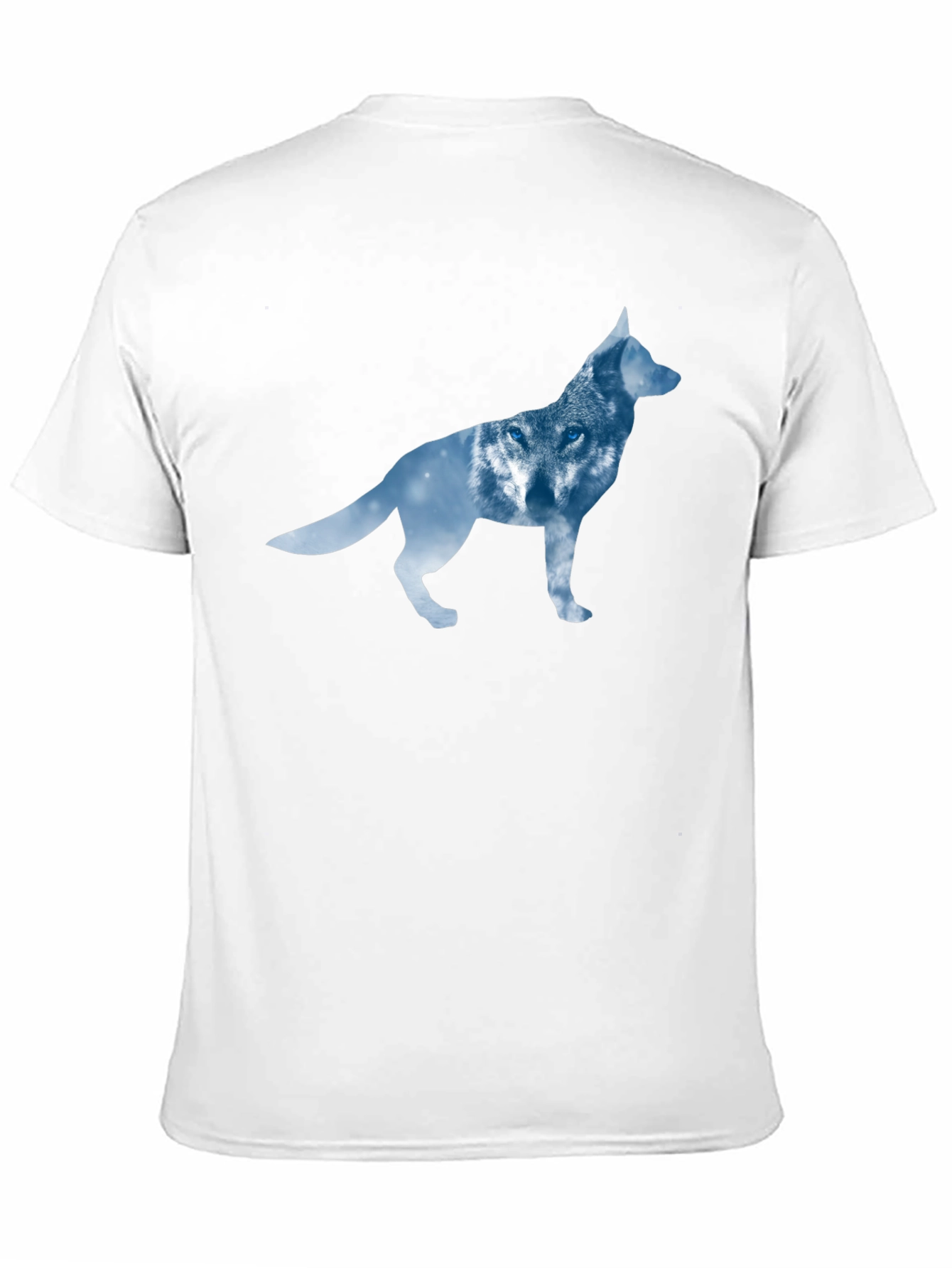 Black Wolf Silhouette T-Shirt - Modern Graphic Tee view 11