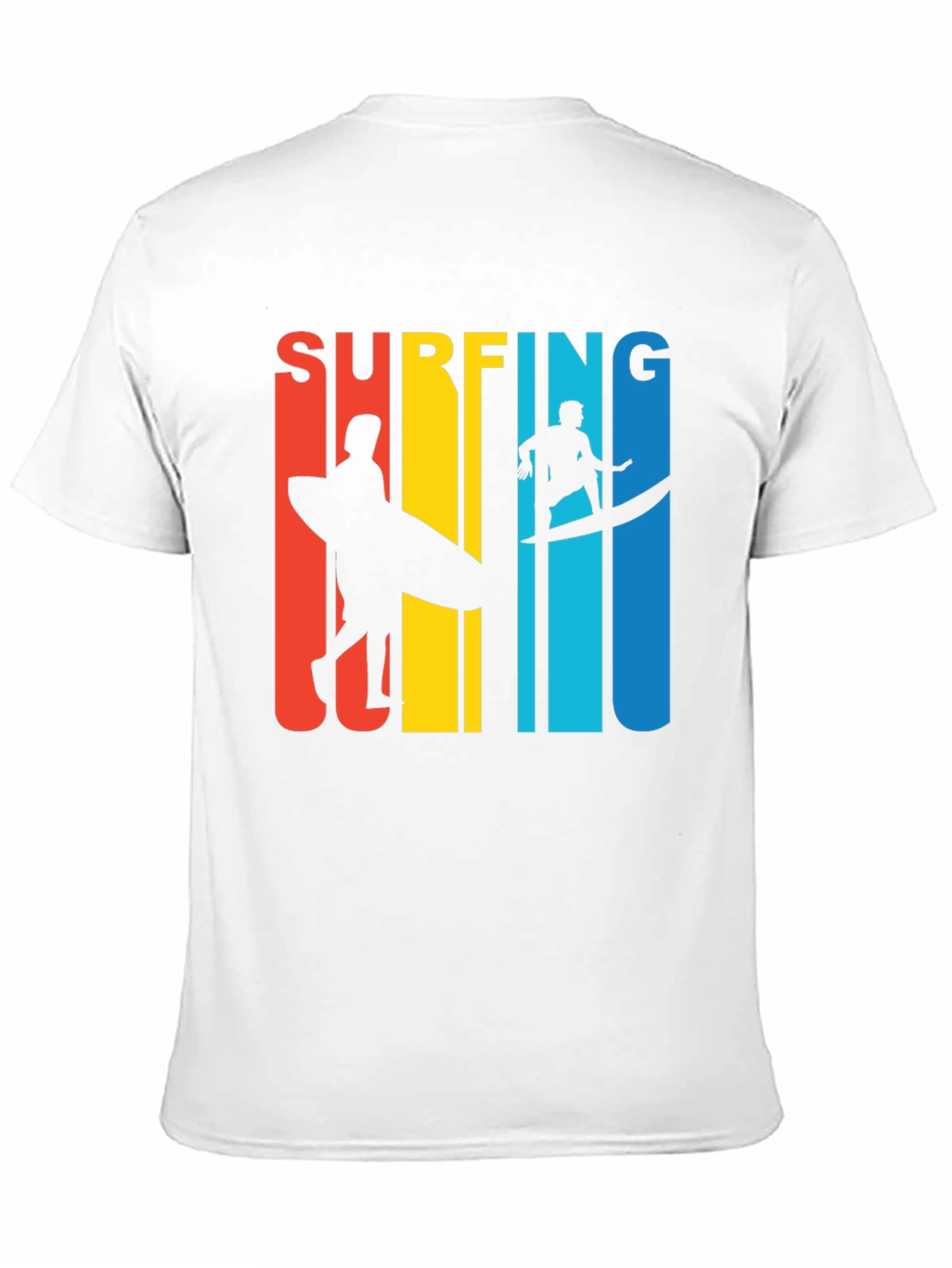 Black Surfing Graphic Tee | Retro Surfer Design view 11
