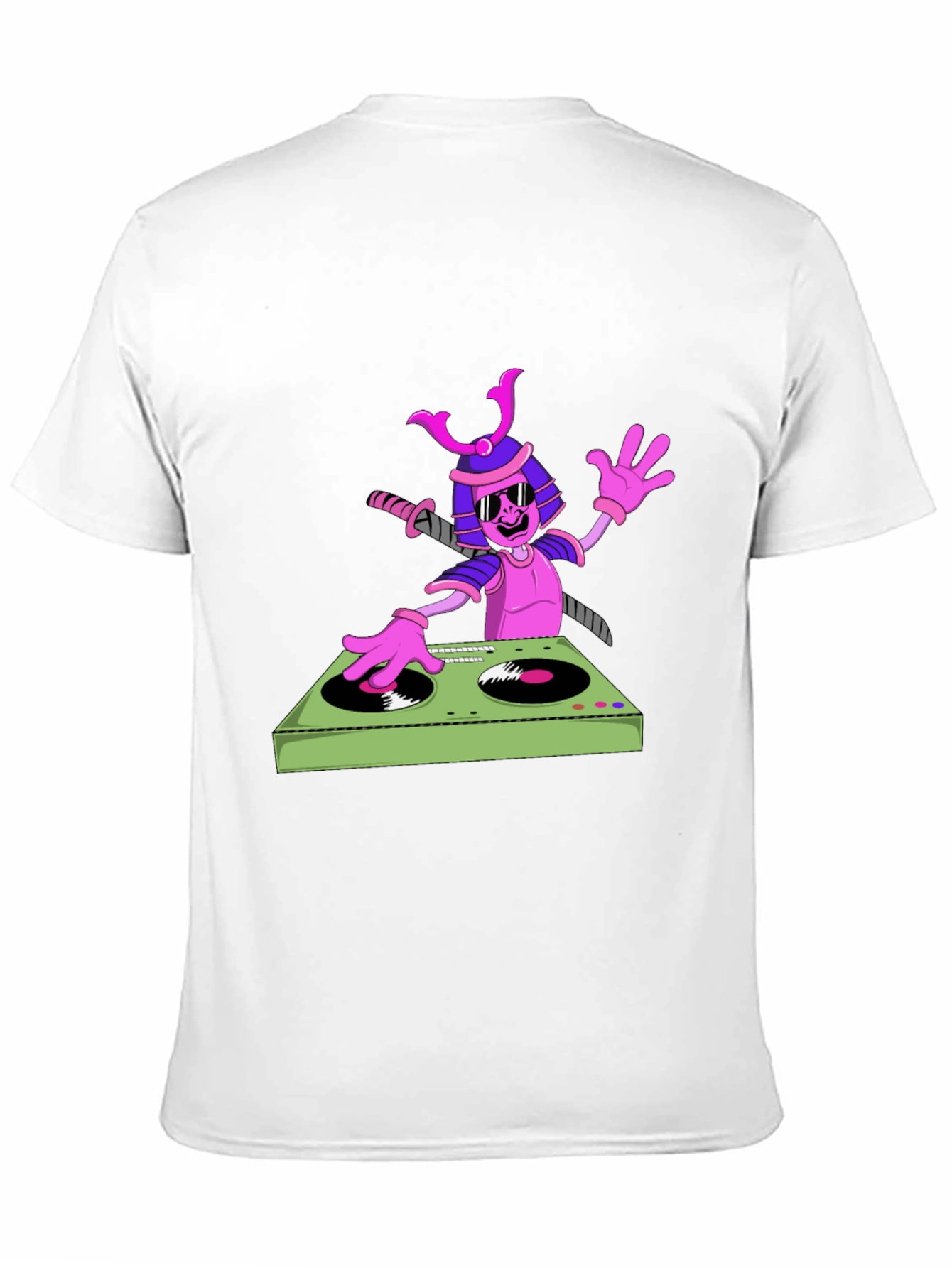 Black Samurai DJ Graphic T-Shirt - Cool and Unique! view 11