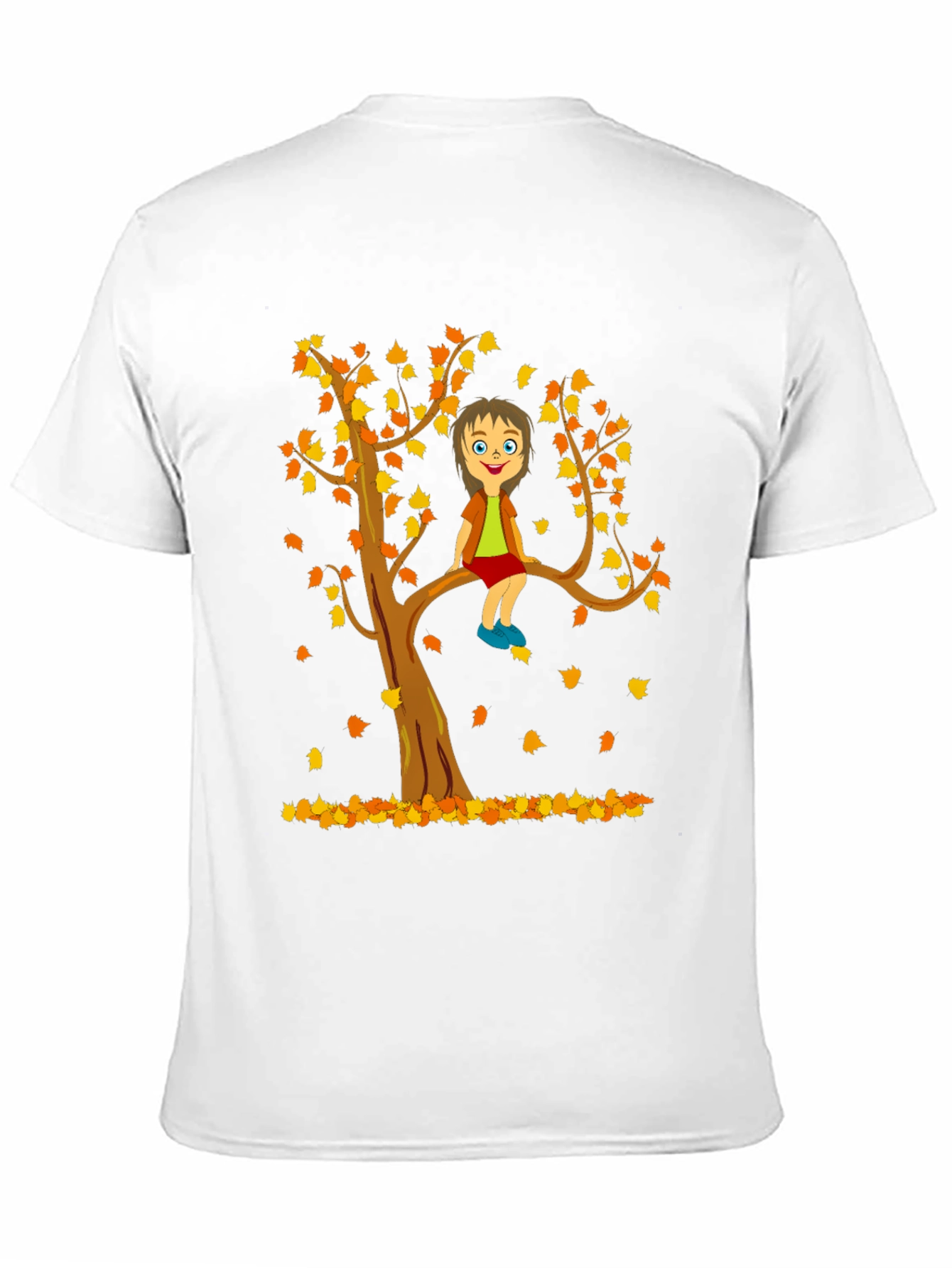 Black Cartoon Tree Boy T-Shirt view 11