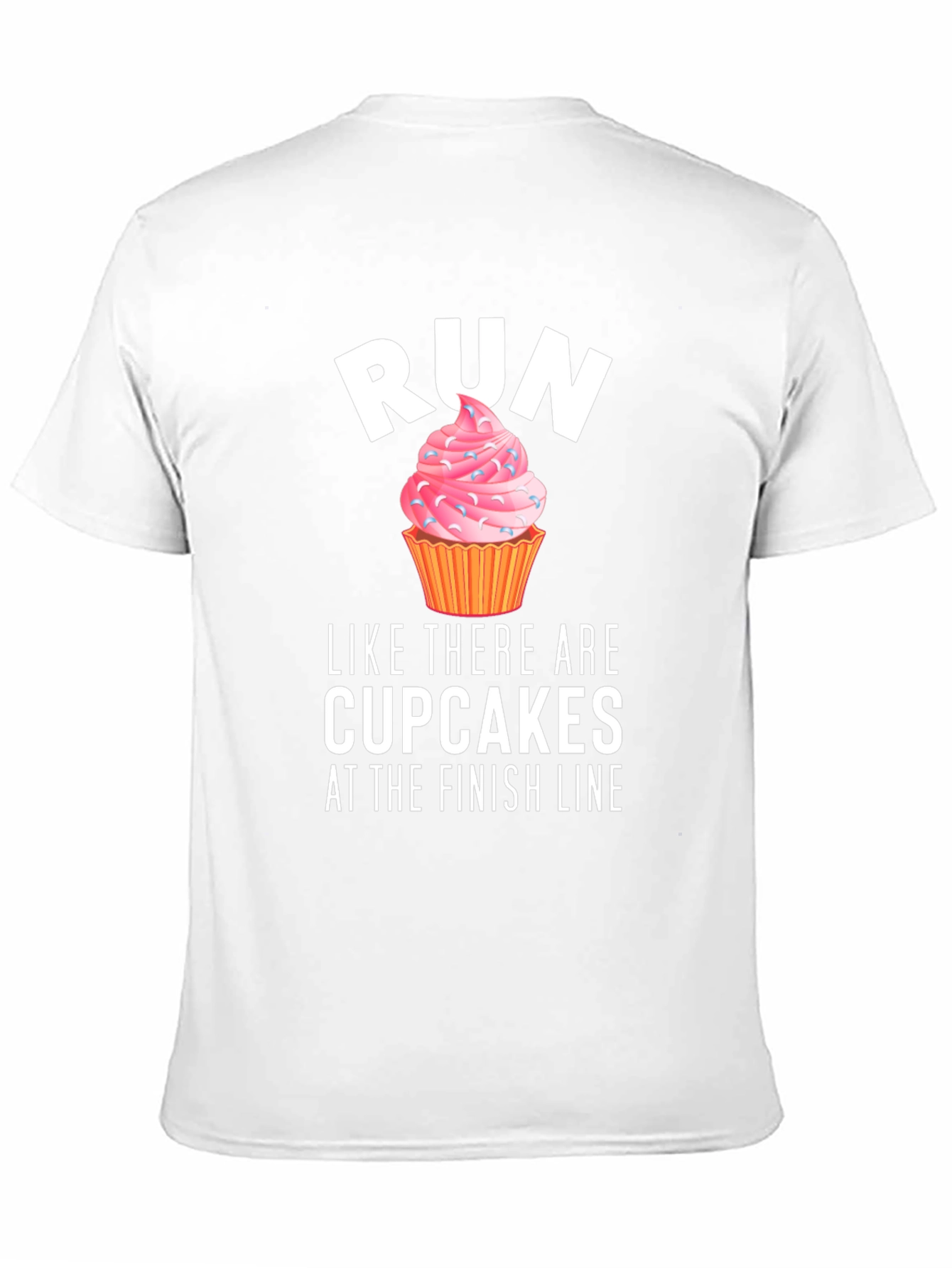 Black Run for Cupcakes T-Shirt - Funny Running Tee view 11