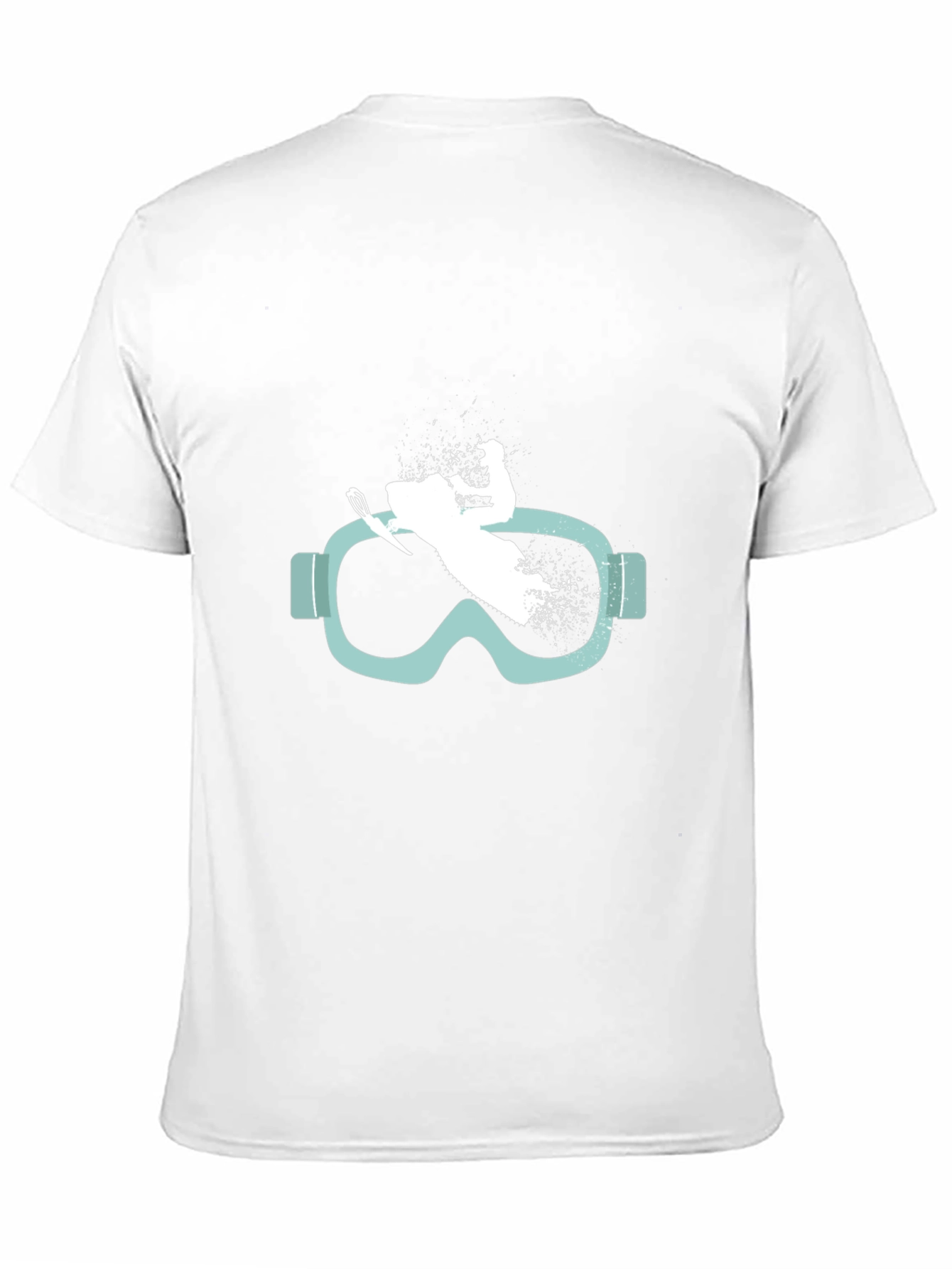 Black Ski Goggles T-Shirt - Stylish Winter Sports Tee view 11