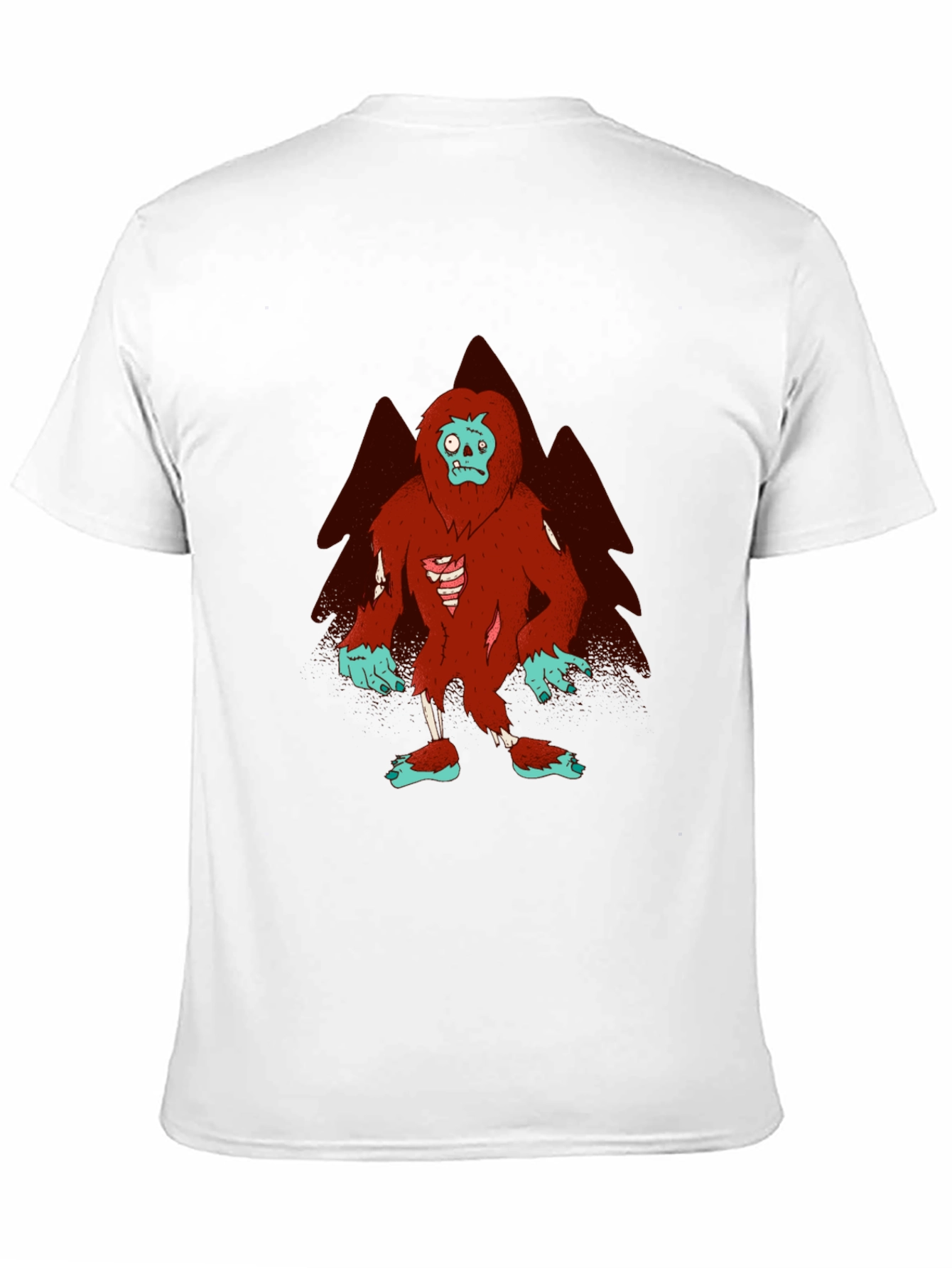 Black Zombie Bigfoot Graphic Tee view 11