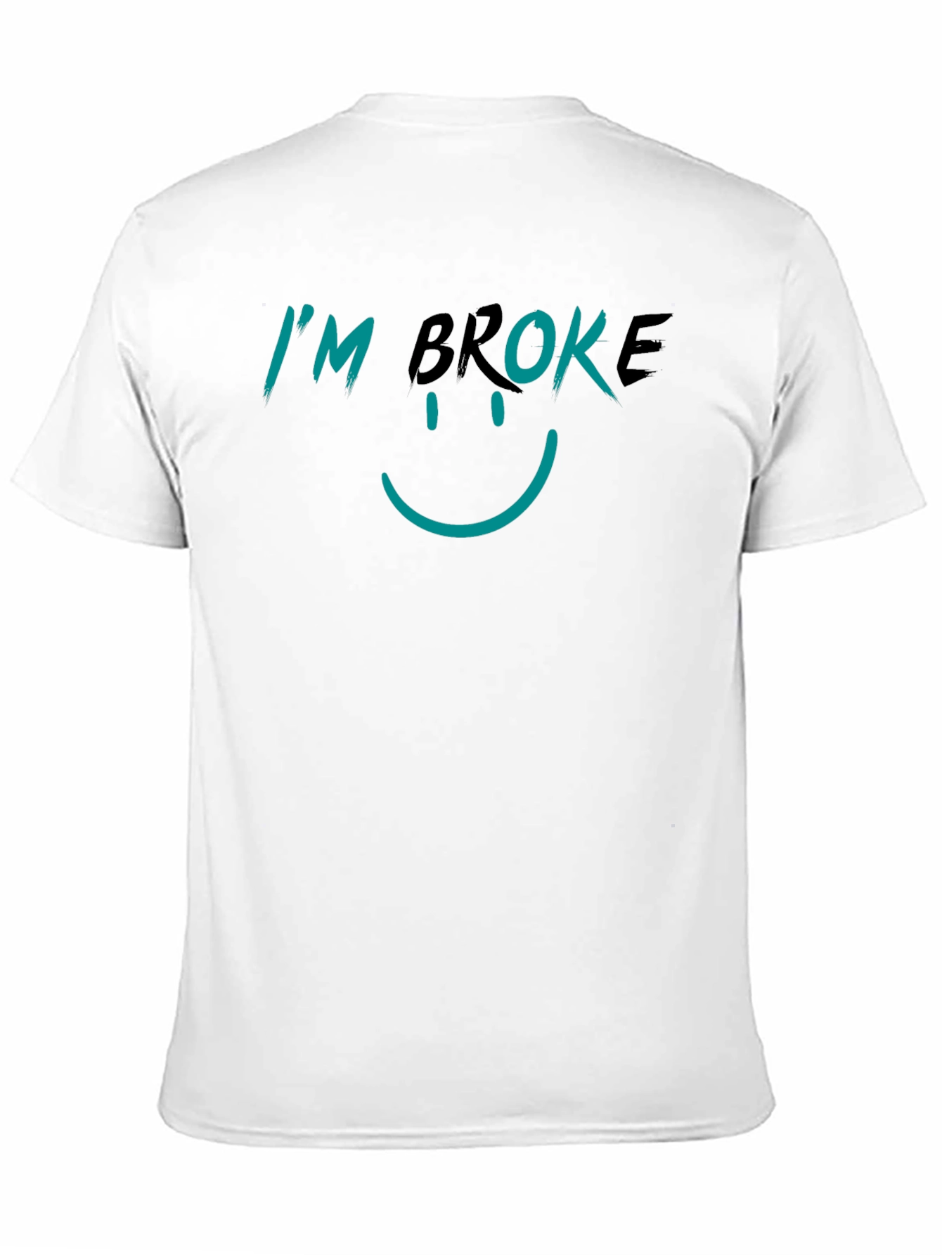 I'm Broke Graphic T-Shirt - Black - 11