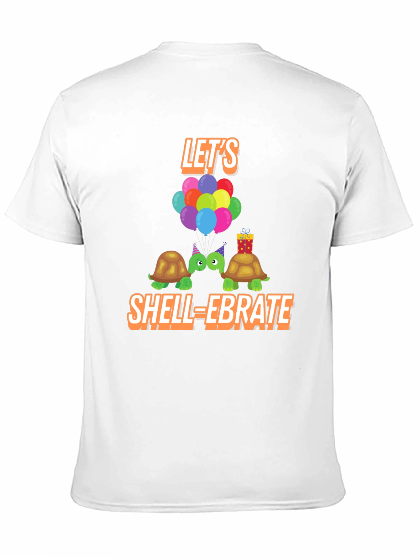 Black Let's Shell-ebrate Turtles Graphic Tee view 11