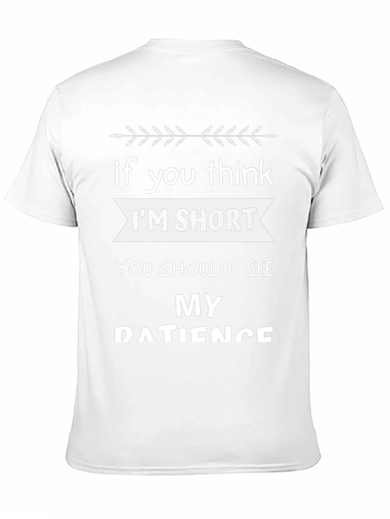 Black Funny Short Patience Humor Black Graphic T-Shirt view 11