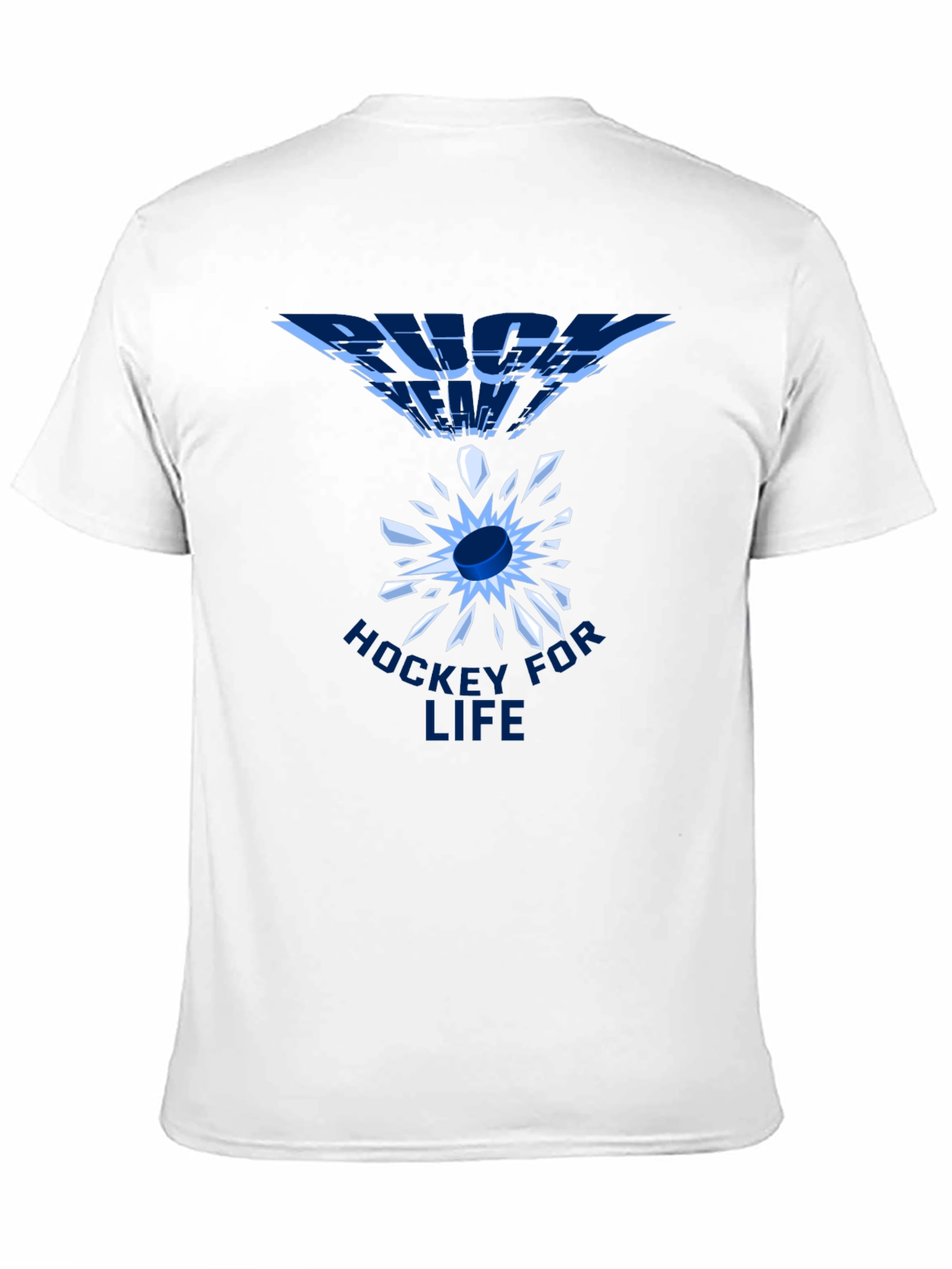 Black Hockey For Life Black T-Shirt view 11