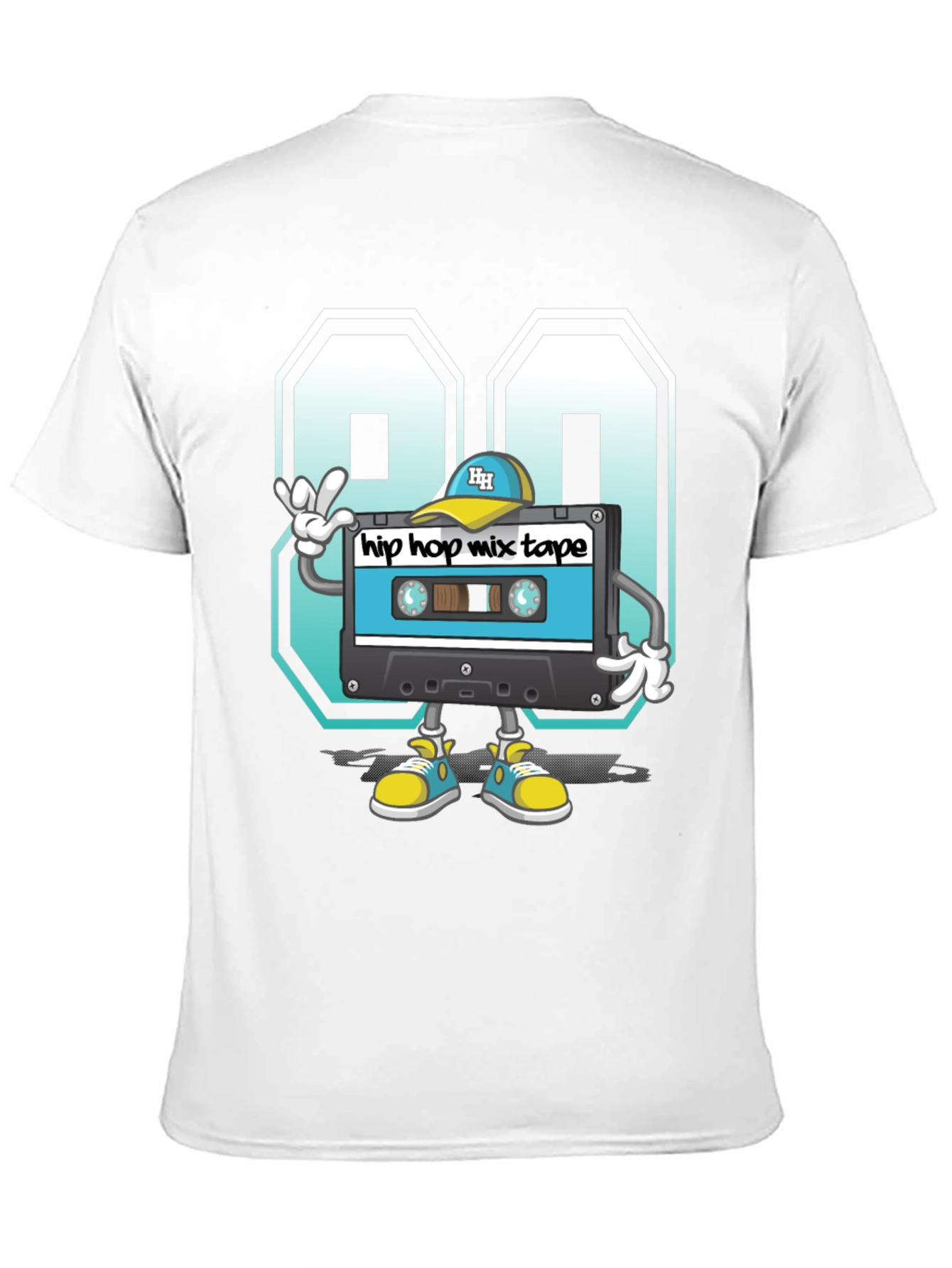 Black 90s Hip Hop Mix Tape Graphic Tee view 11