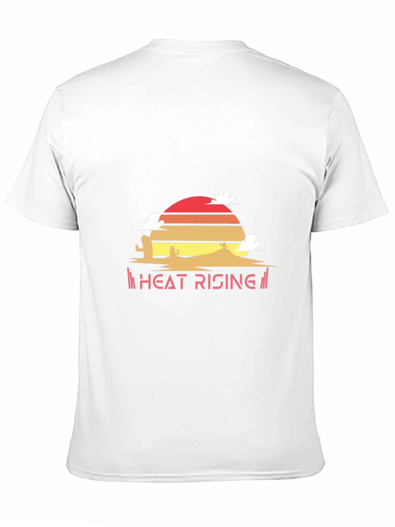Black Heat Rising Graphic Tee - Desert Sunset Black T-Shirt view 11