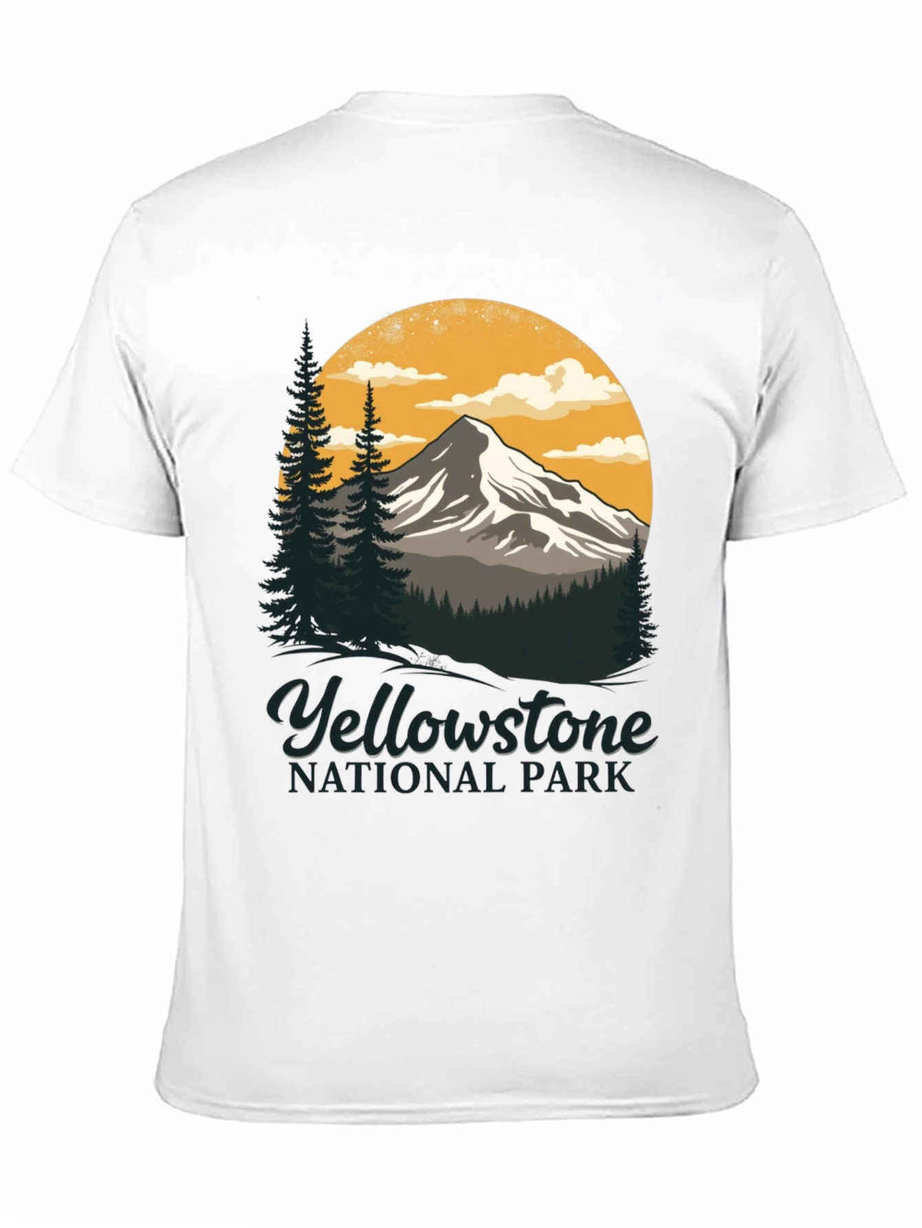 Black Yellowstone National Park Graphic T-Shirt view 11