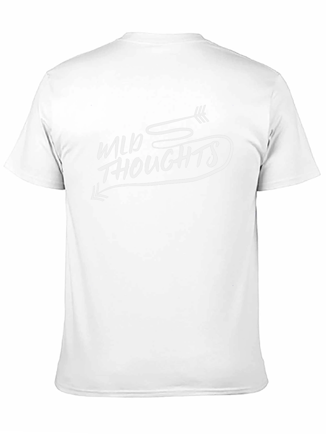 Black Wild Thoughts Graphic Tee - Black Cotton T-Shirt view 11