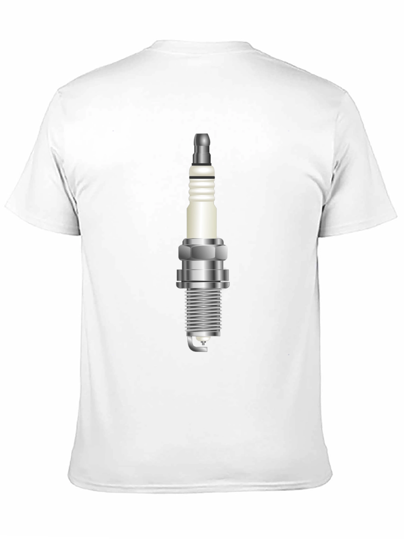 Black Spark Plug Graphic Tee - Black Cotton Blend view 11