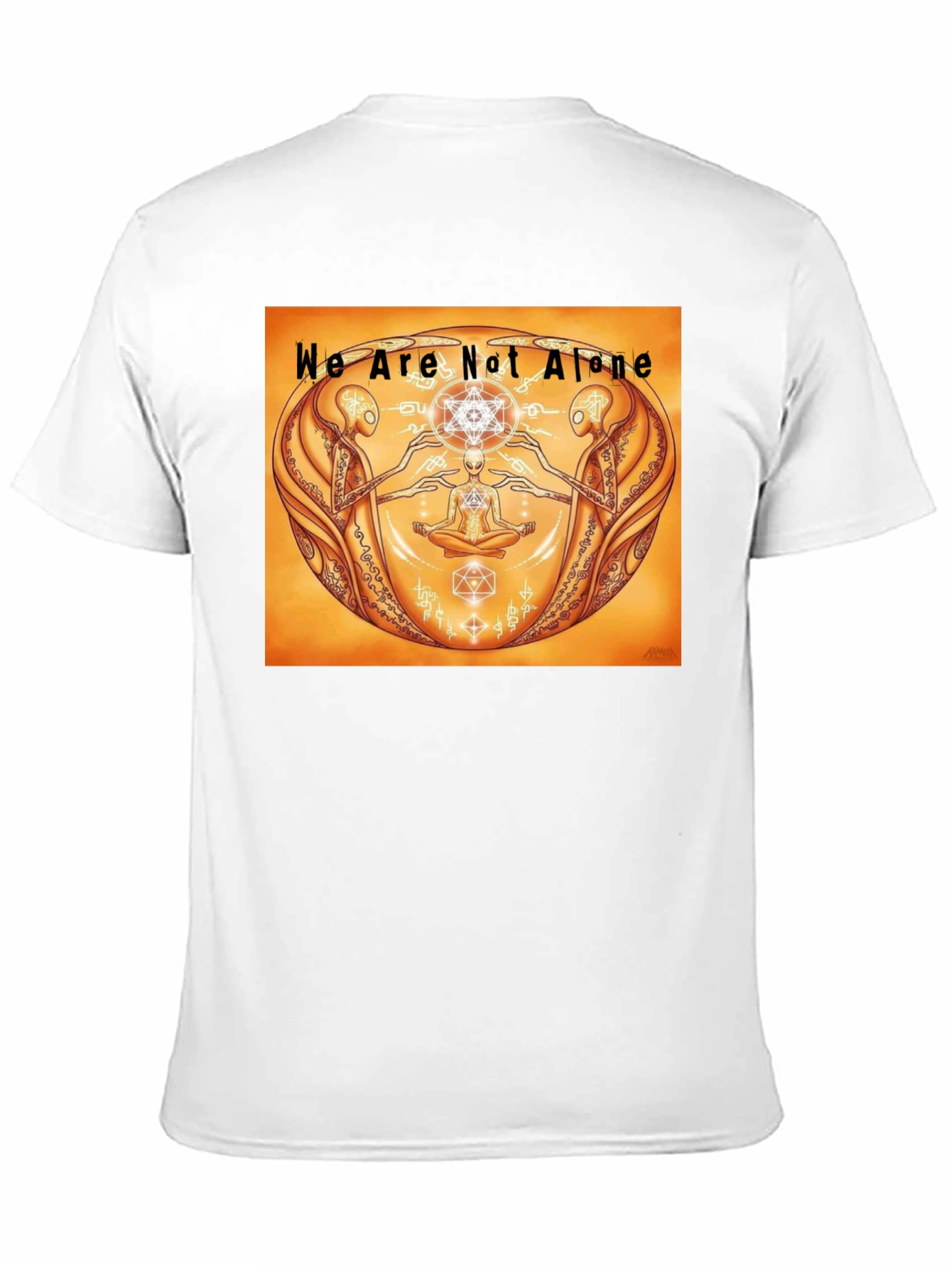 Black We Are Not Alone Graphic Tee - Black view 11