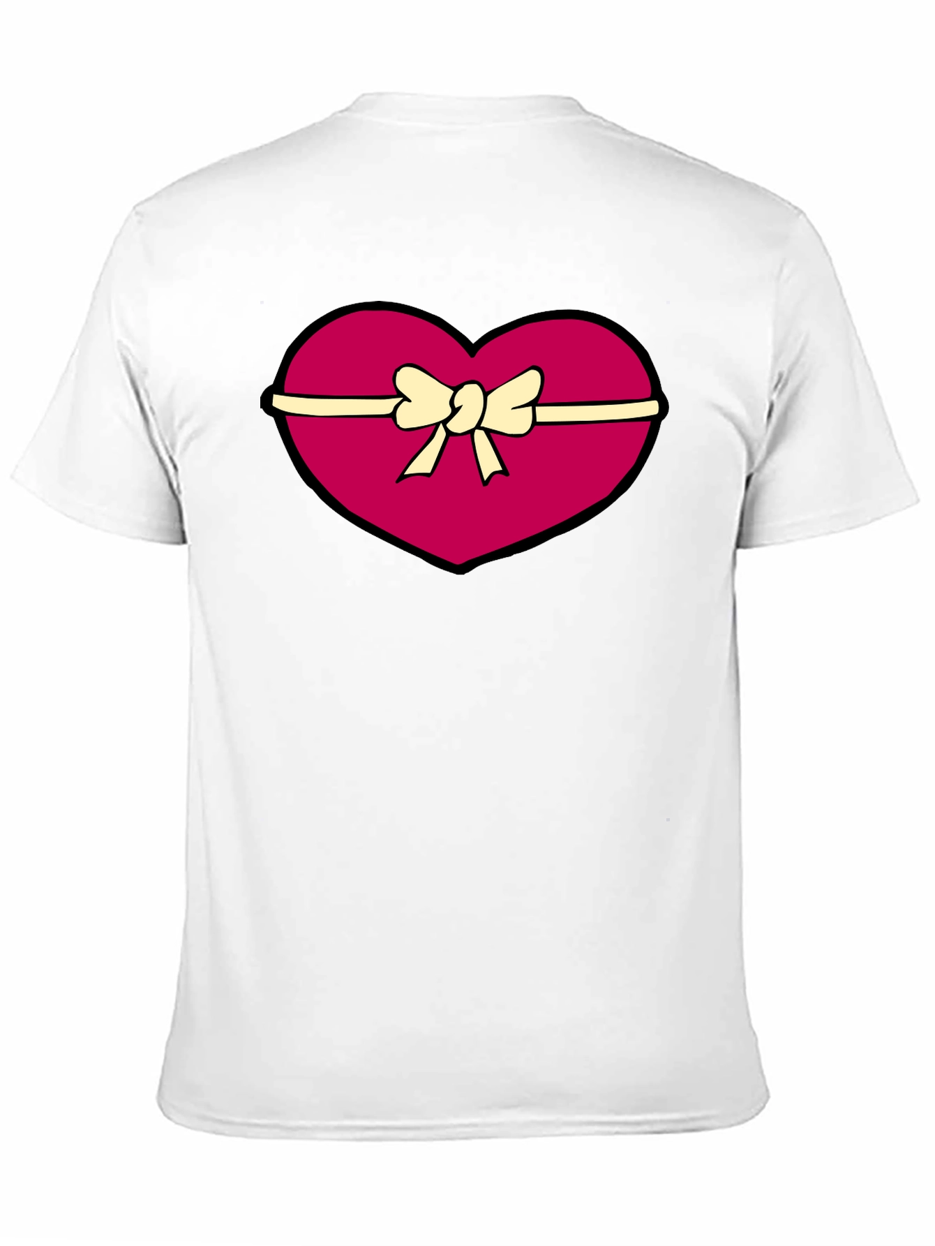Black Heart Gift Box Graphic Tee - Valentine's Day Apparel view 11